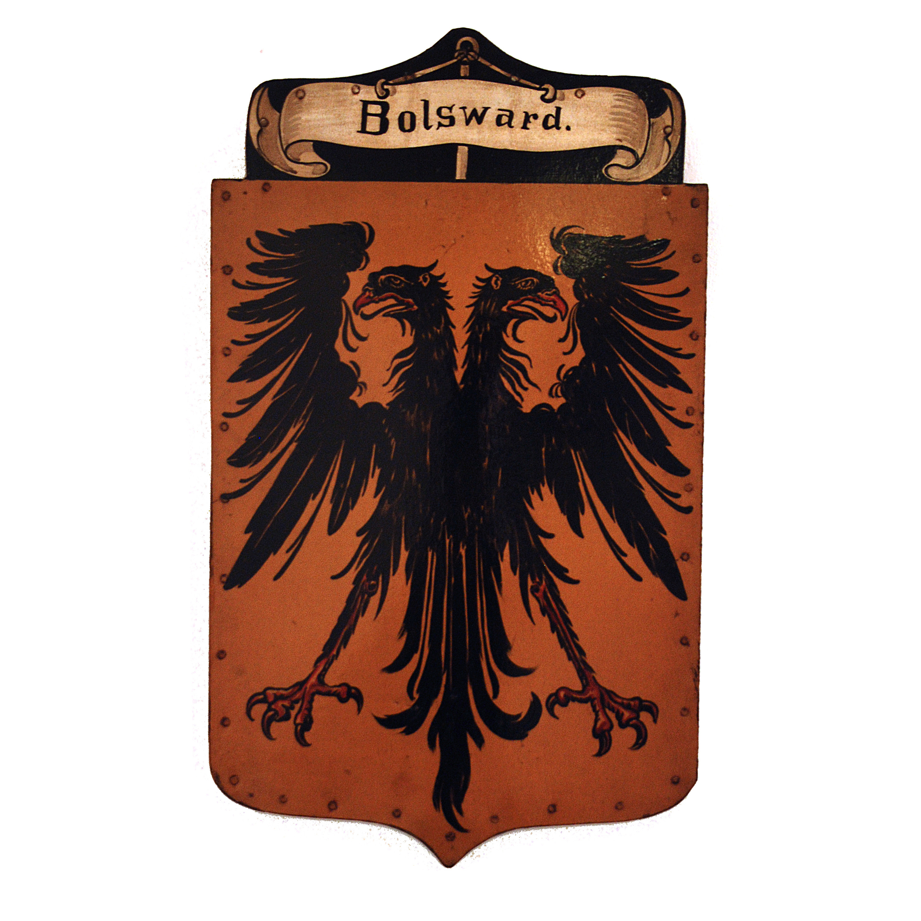 Wapenschild, Bolsward, St. Eloyen Gasthuis. Ca. 1886