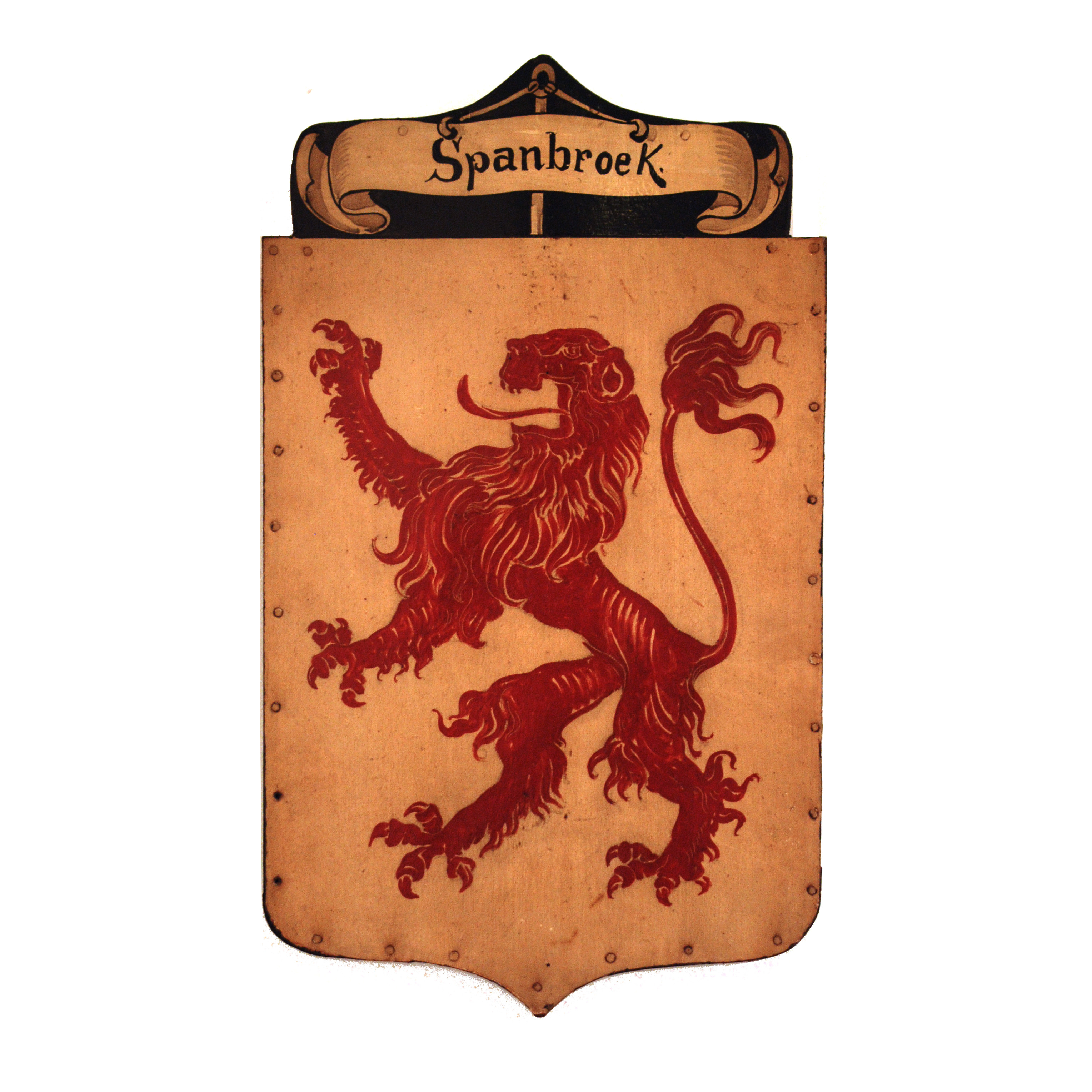 Wapenschild, Spanbroek, St. Eloyen Gasthuis. Ca. 1886