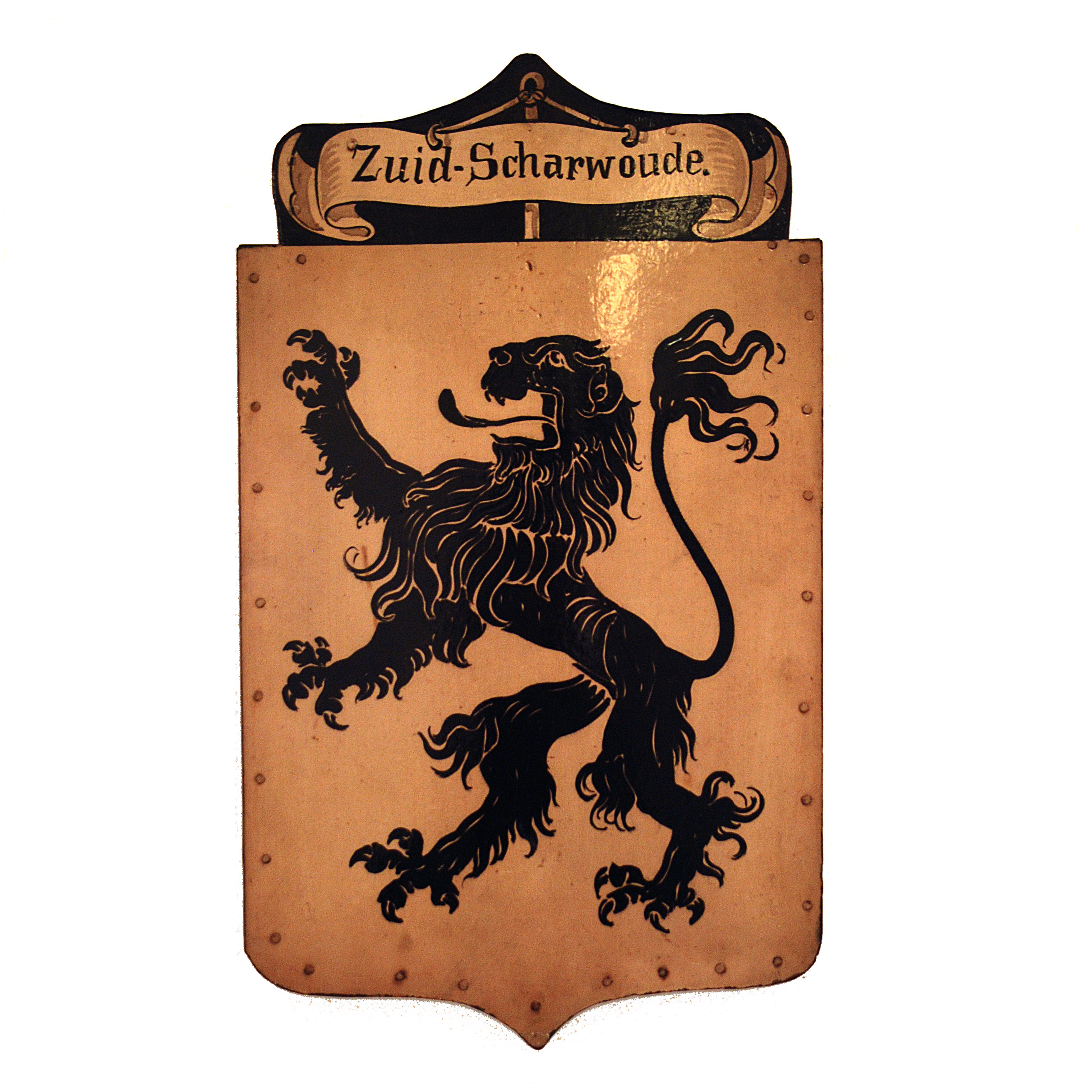 Wapenschild, Zuid-Scharwoude, St. Eloyen Gasthuis. Ca. 1886