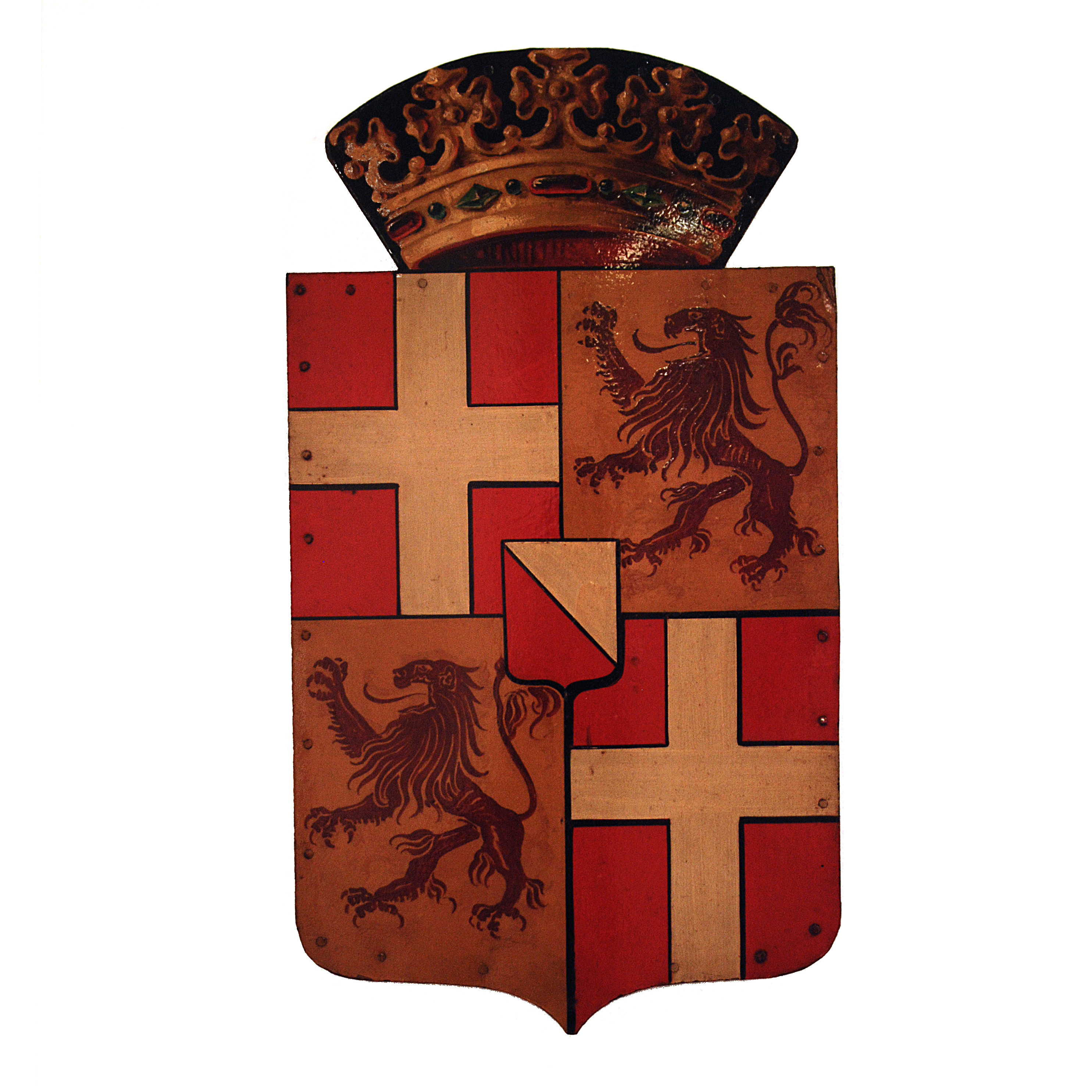 Wapenschild, Zuid-Holland, St. Eloyen Gasthuis. Ca. 1886