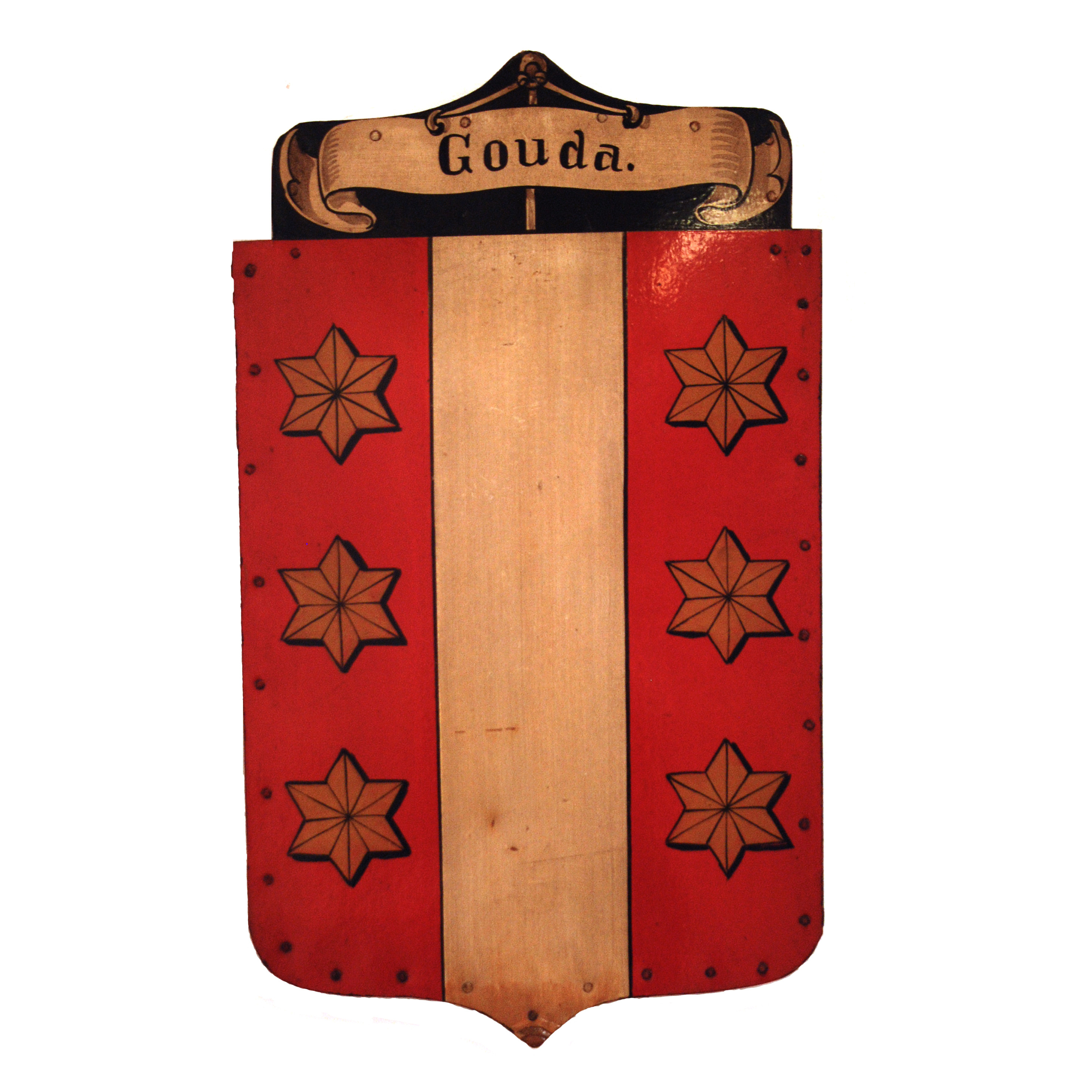 Wapenschild, Gouda, St. Eloyen Gasthuis. Ca. 1886