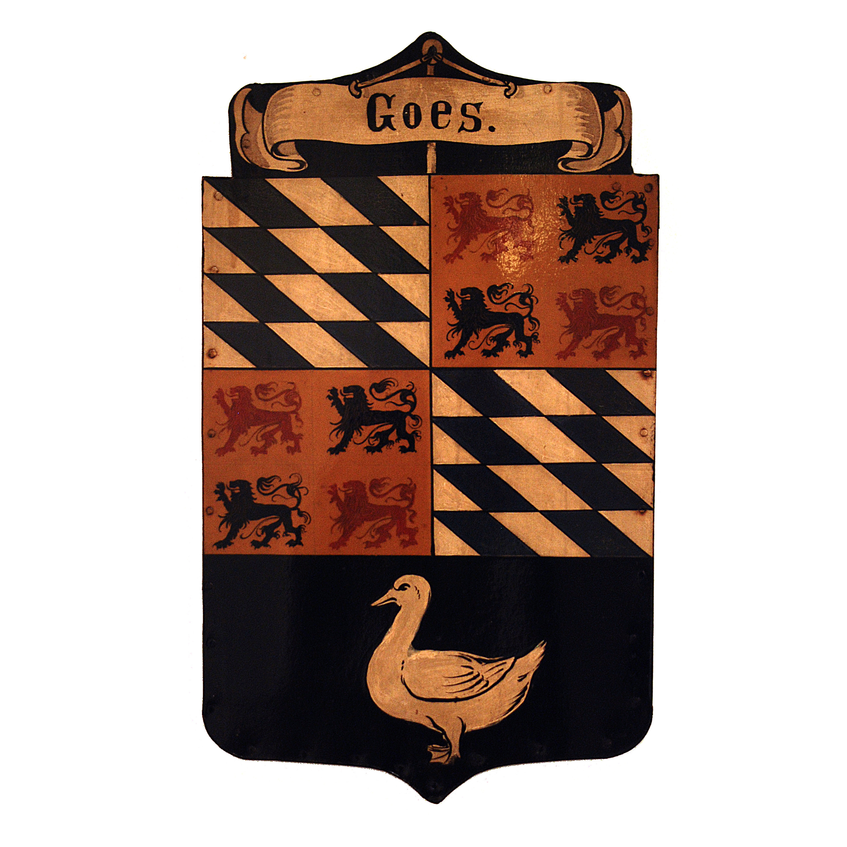 Wapenschild, Goes, St. Eloyen Gasthuis. Ca. 1886