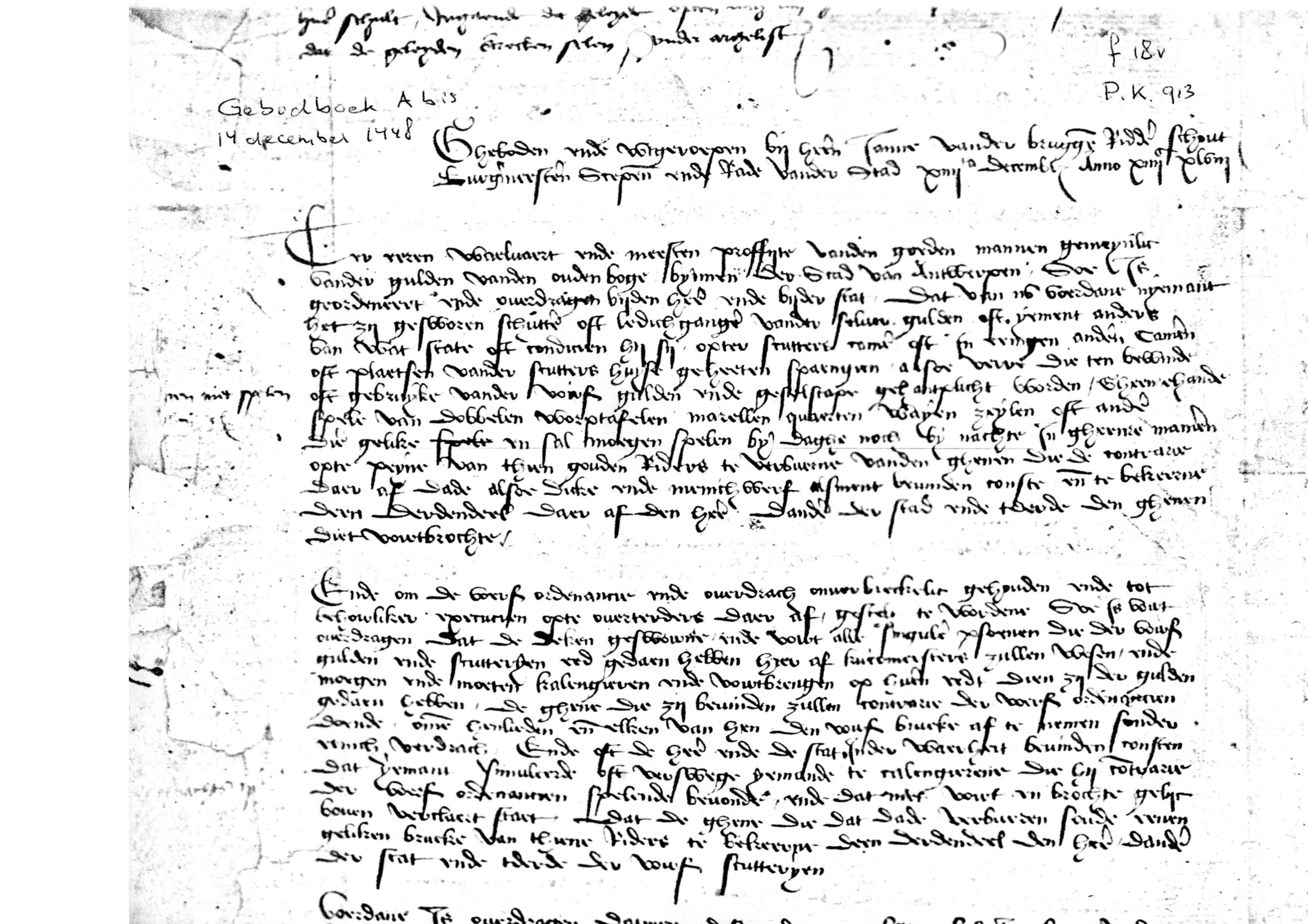 Rechtsbronnen, gebodboeken Antwerpen