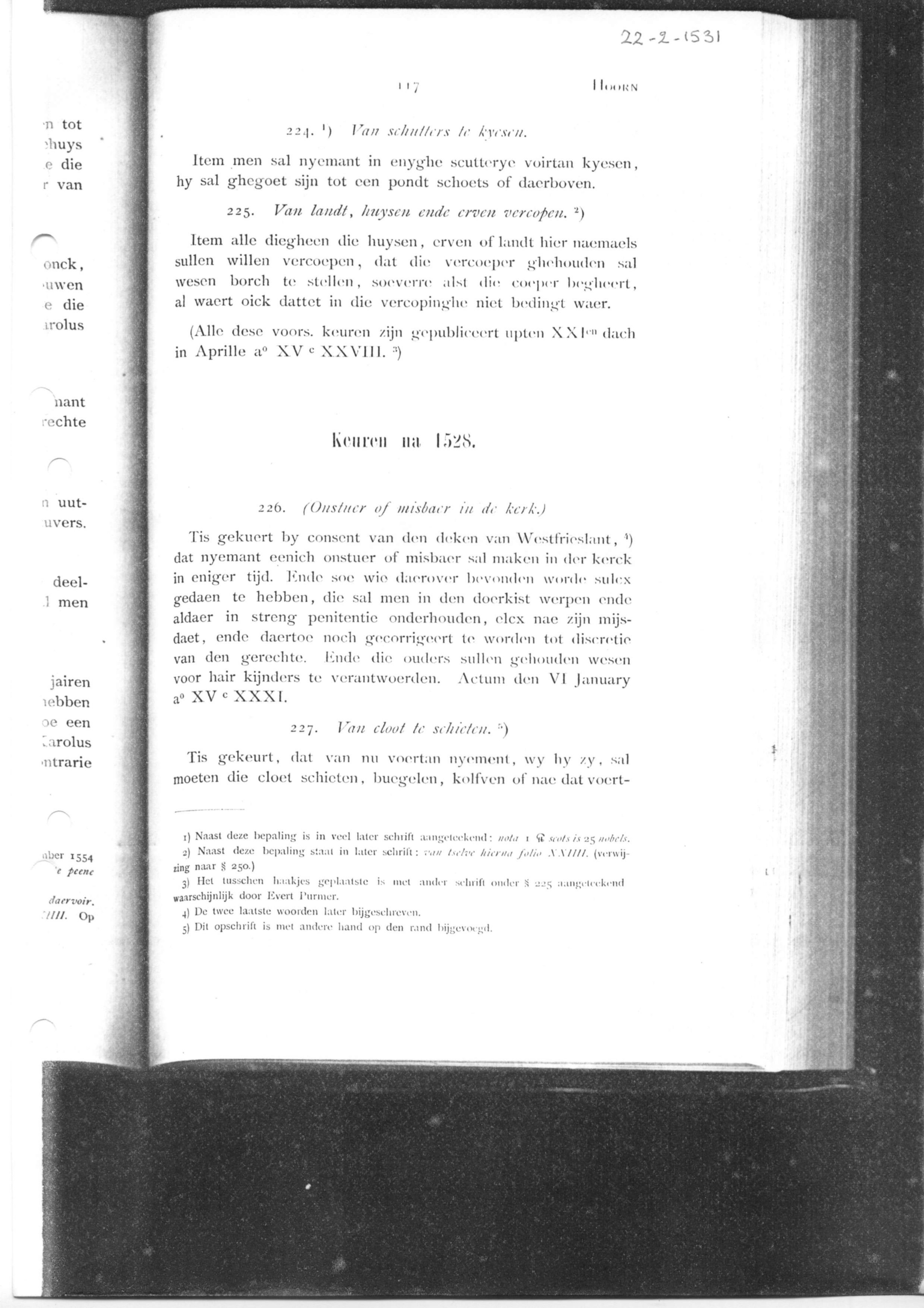 Rechtsbronnen Hoorn (transcripties)