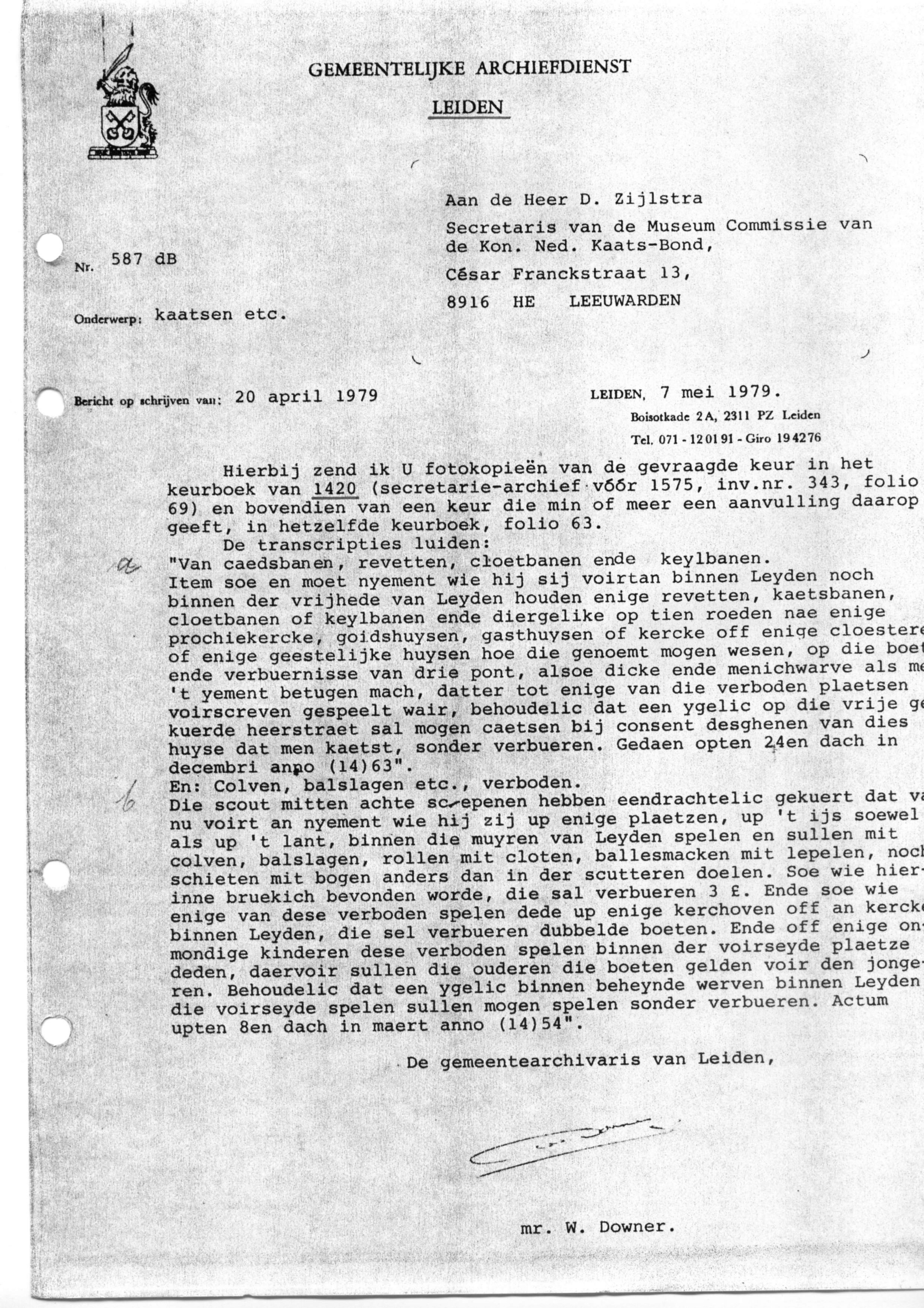 Rechtsbronnen, Keurboeken Leiden (transcripties)