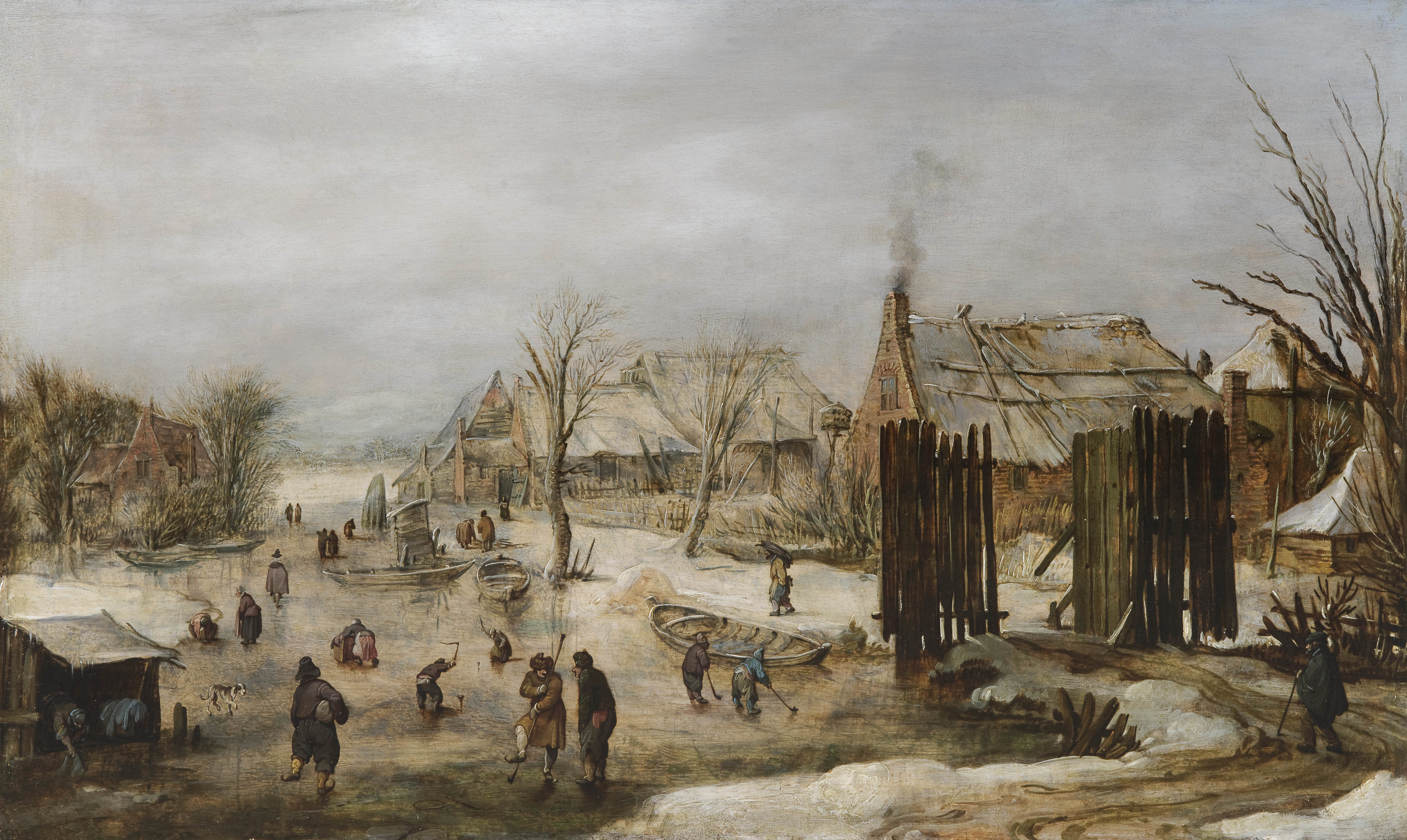 Jan van de Velde II, Village in winter