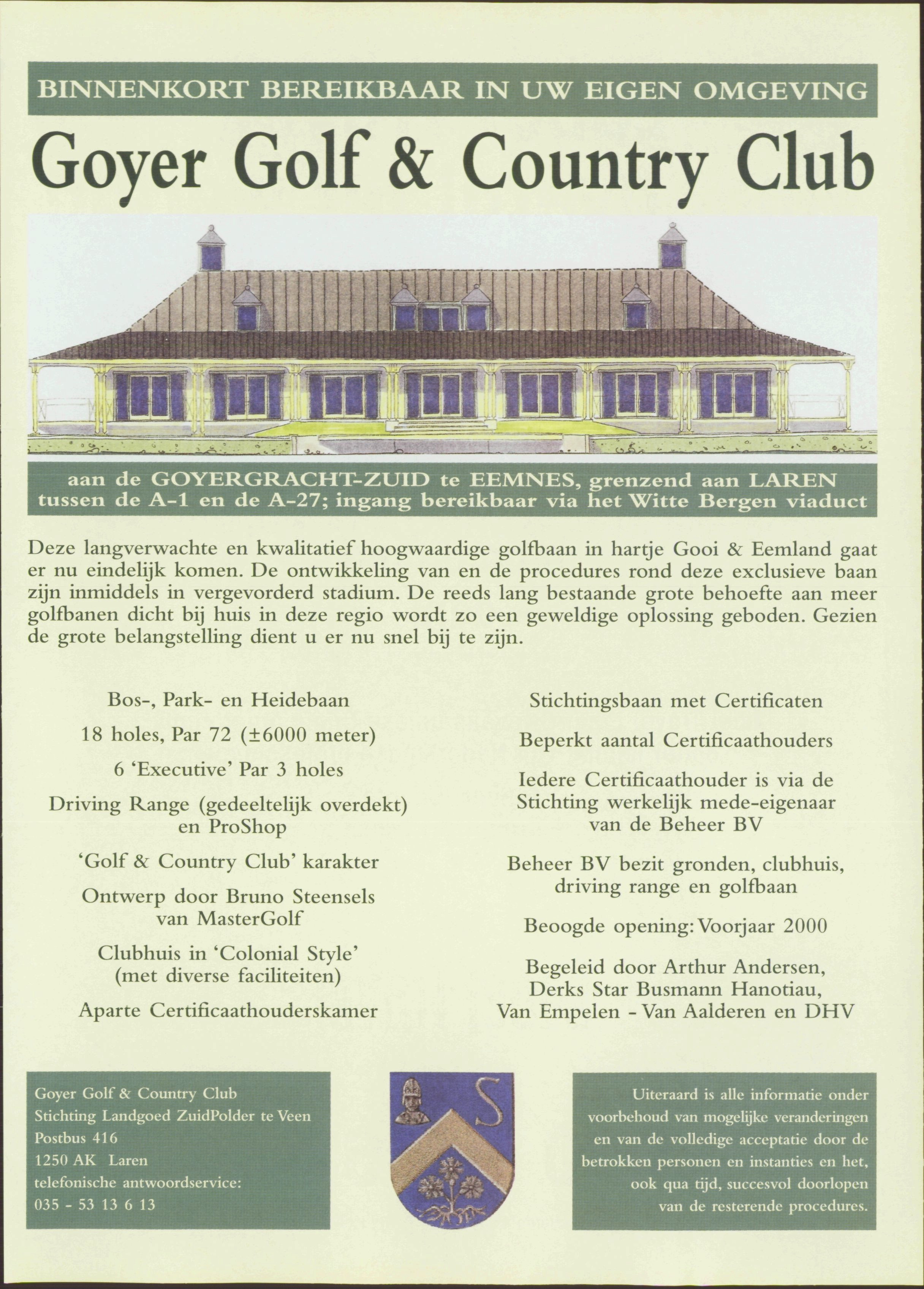 Goyer Golf & Country Club - 1998