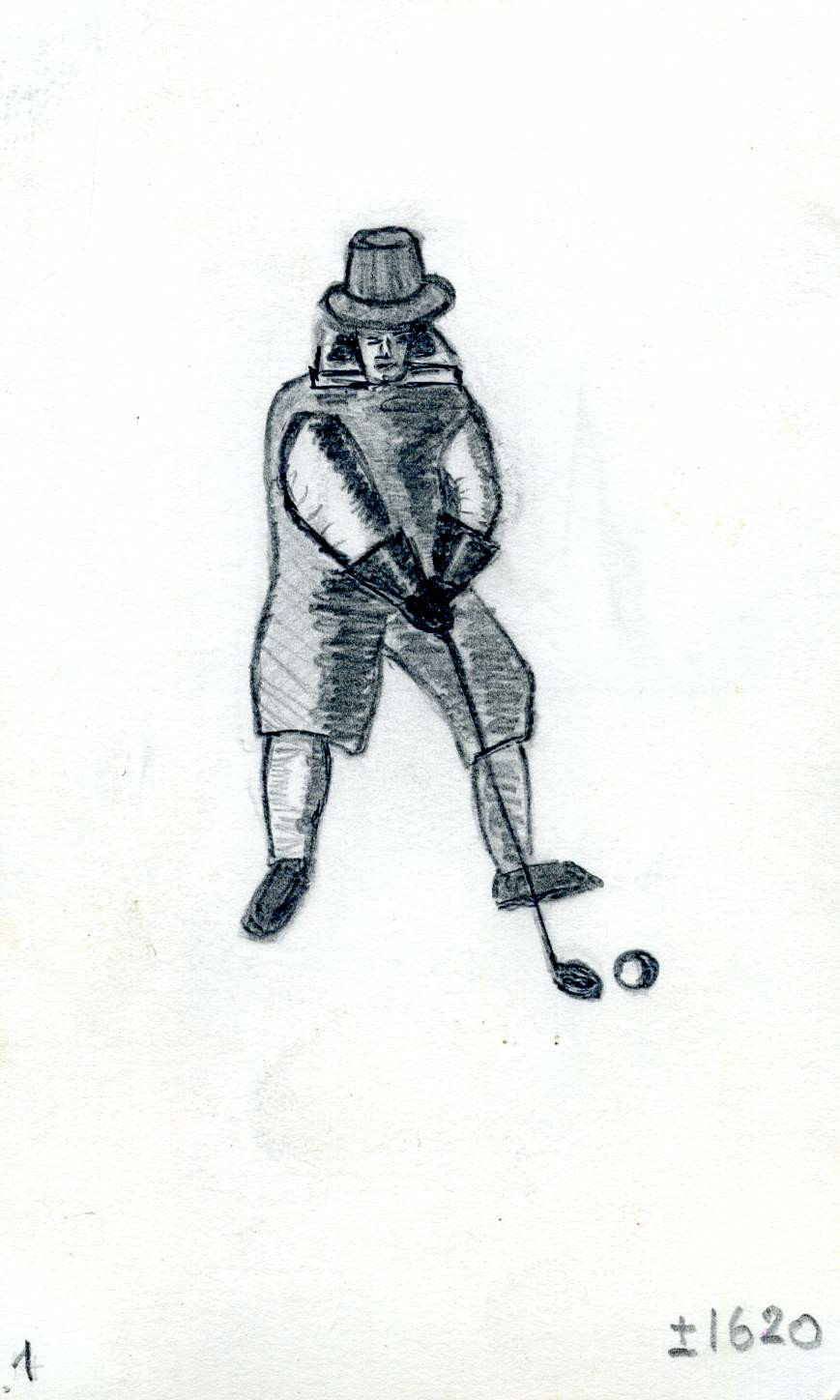 Early Golf tekeningen Steven van Hengel