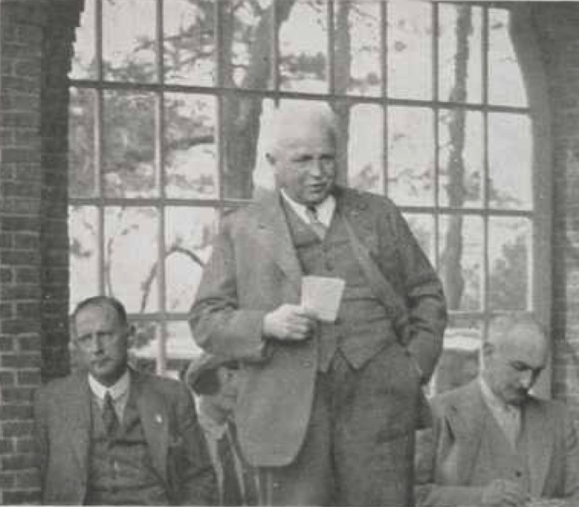 Jasper Warner tijdens de opening van de Hattemsche G&CC - 1931
