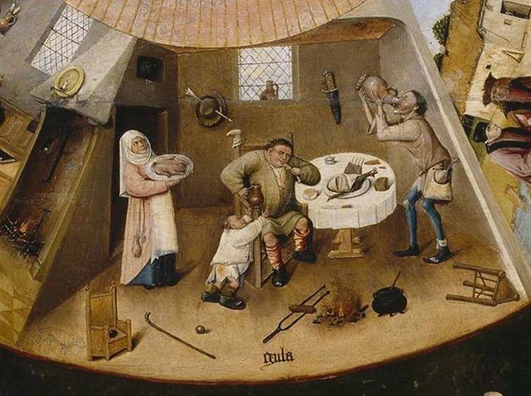 Jheronimus Bosch, De zeven hoofdzonden - ca. 1500