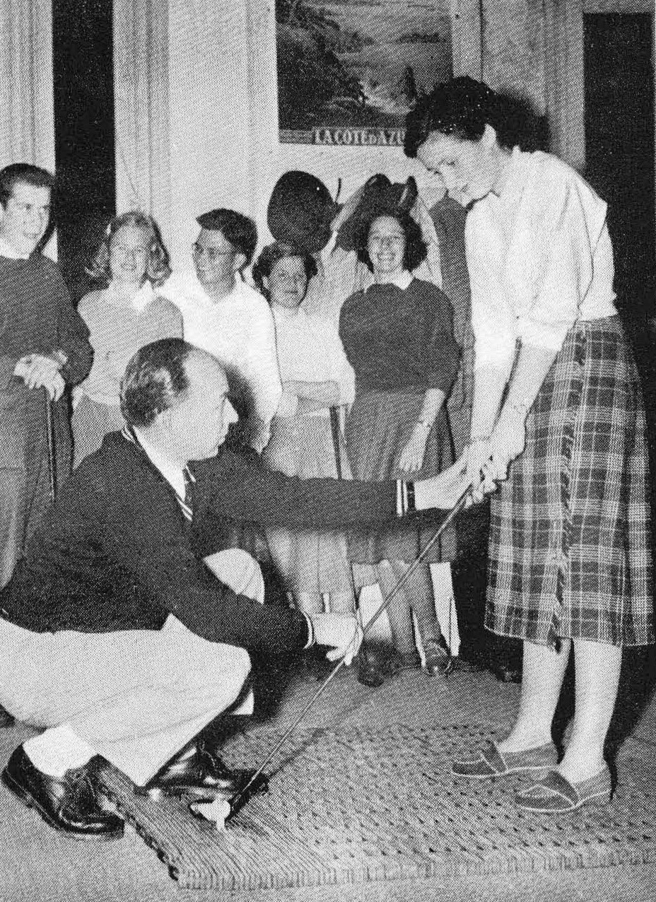 Hilaire Giraud, Golfschool Doelenstraat Den Haag - 1952