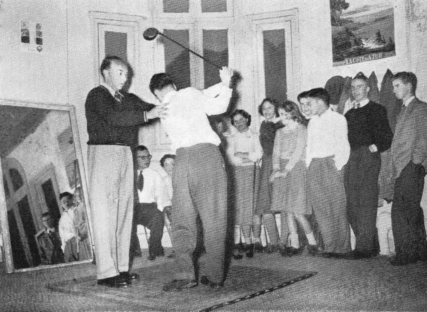 Hilaire Giraud, Golfschool Doelenstraat Den Haag (1) - 1952