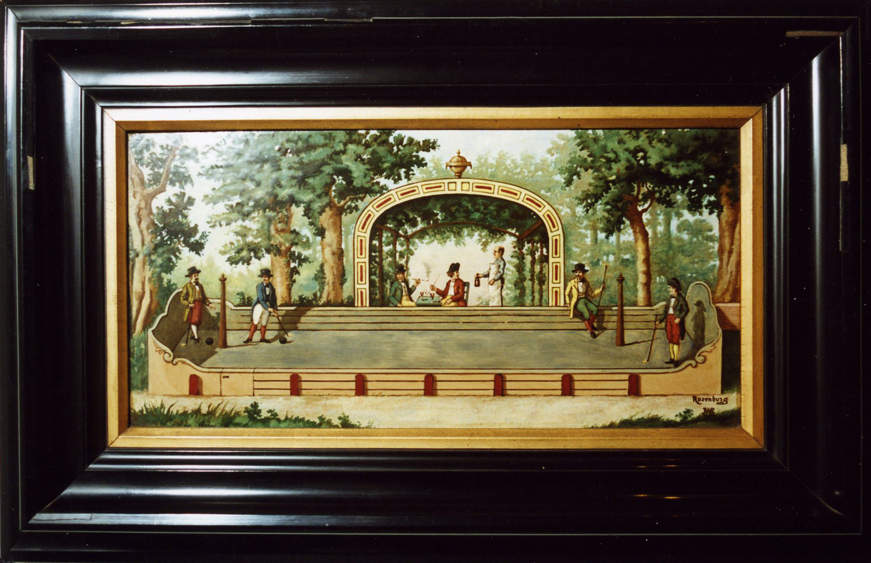 Tegeltableau Rozenburg, St. Eloyen Gasthuis - 1911