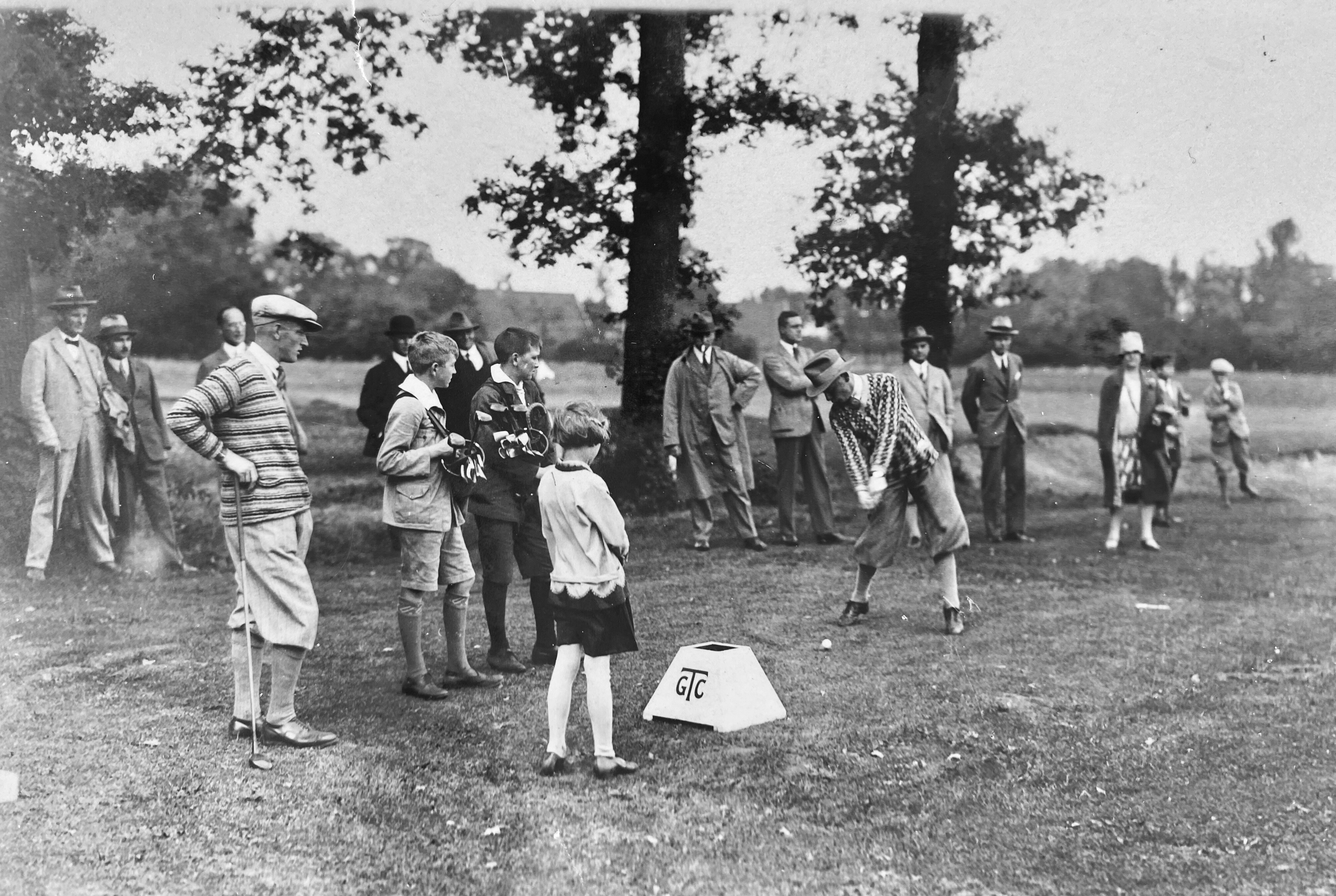 Opening Twentsche GC, A. Calkoen, J. van Dijk, 28 augustus - 1927