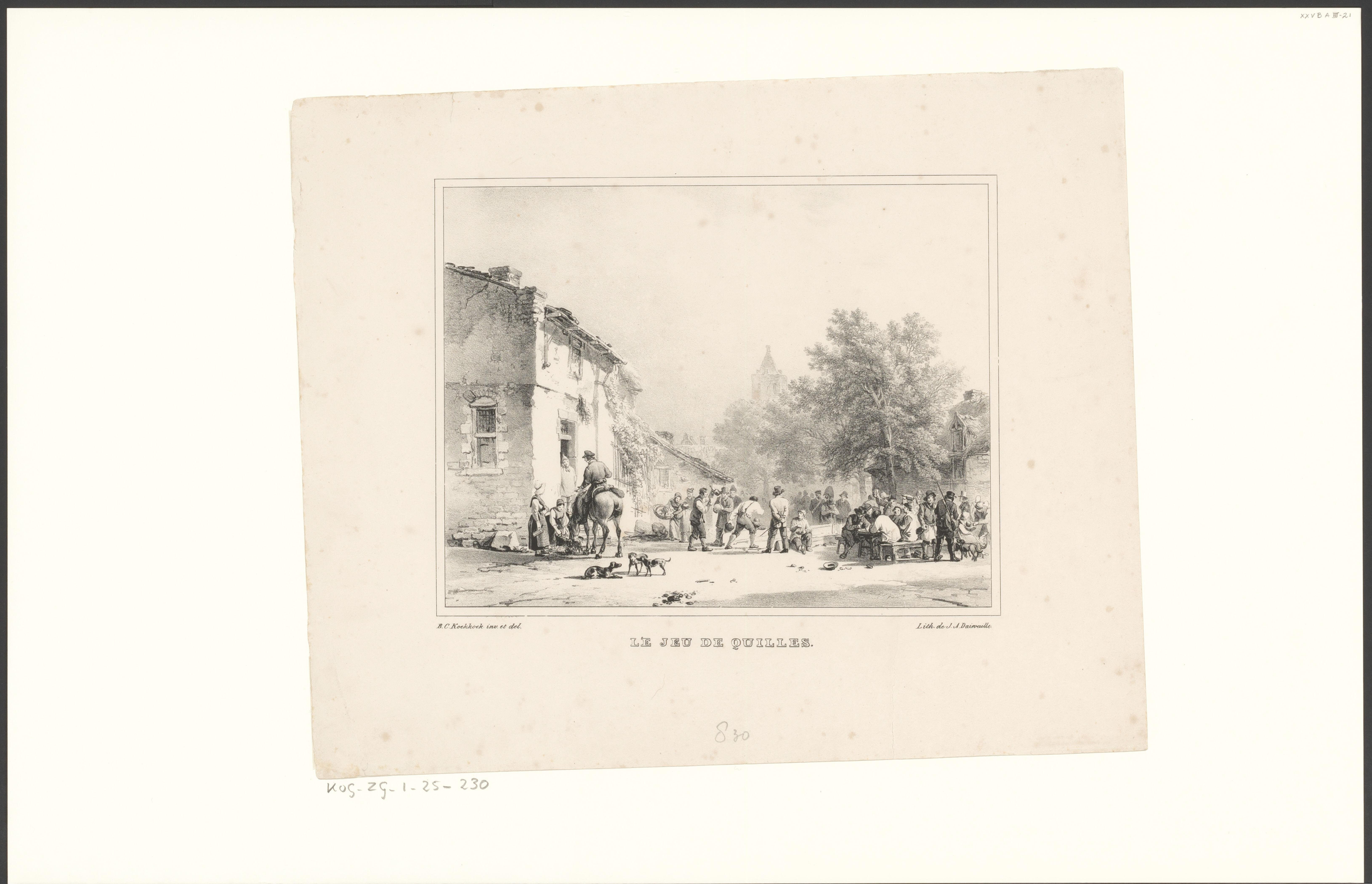 Jean Augustin Daiwaille, Le jeu de quilles - 1820-1832
