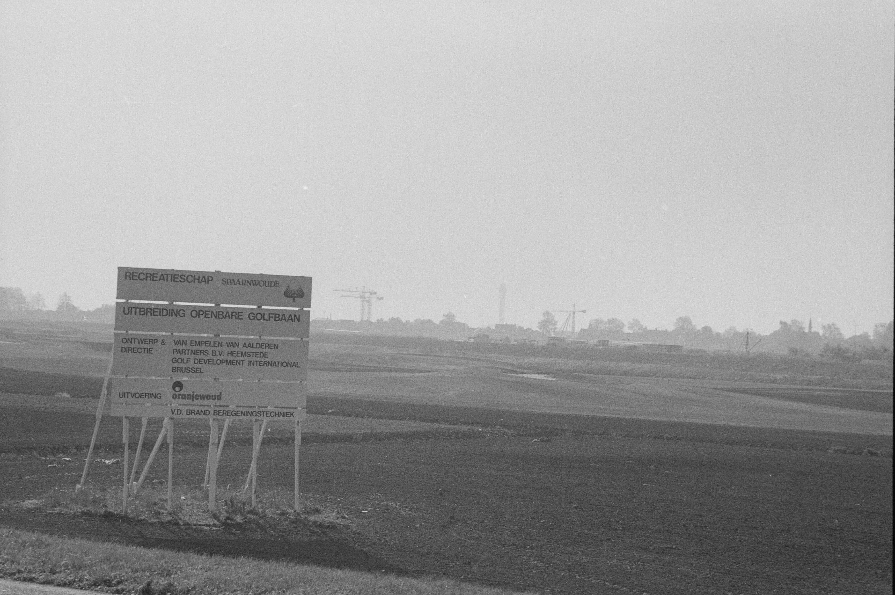 Uitbreiding golfbaan Spaarnwoude, 11 oktober - 1990