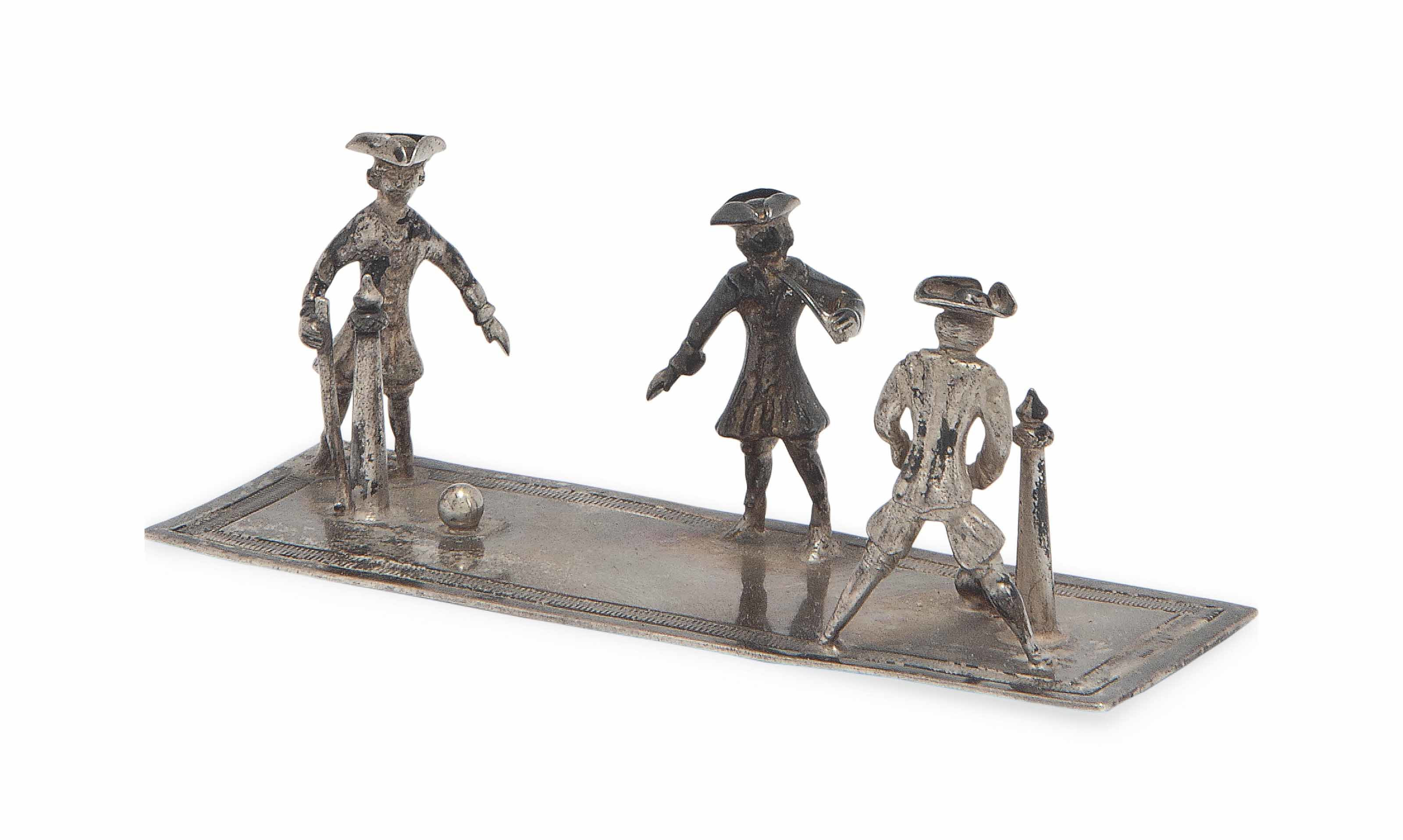 Miniatuur kolfbaan. 1780