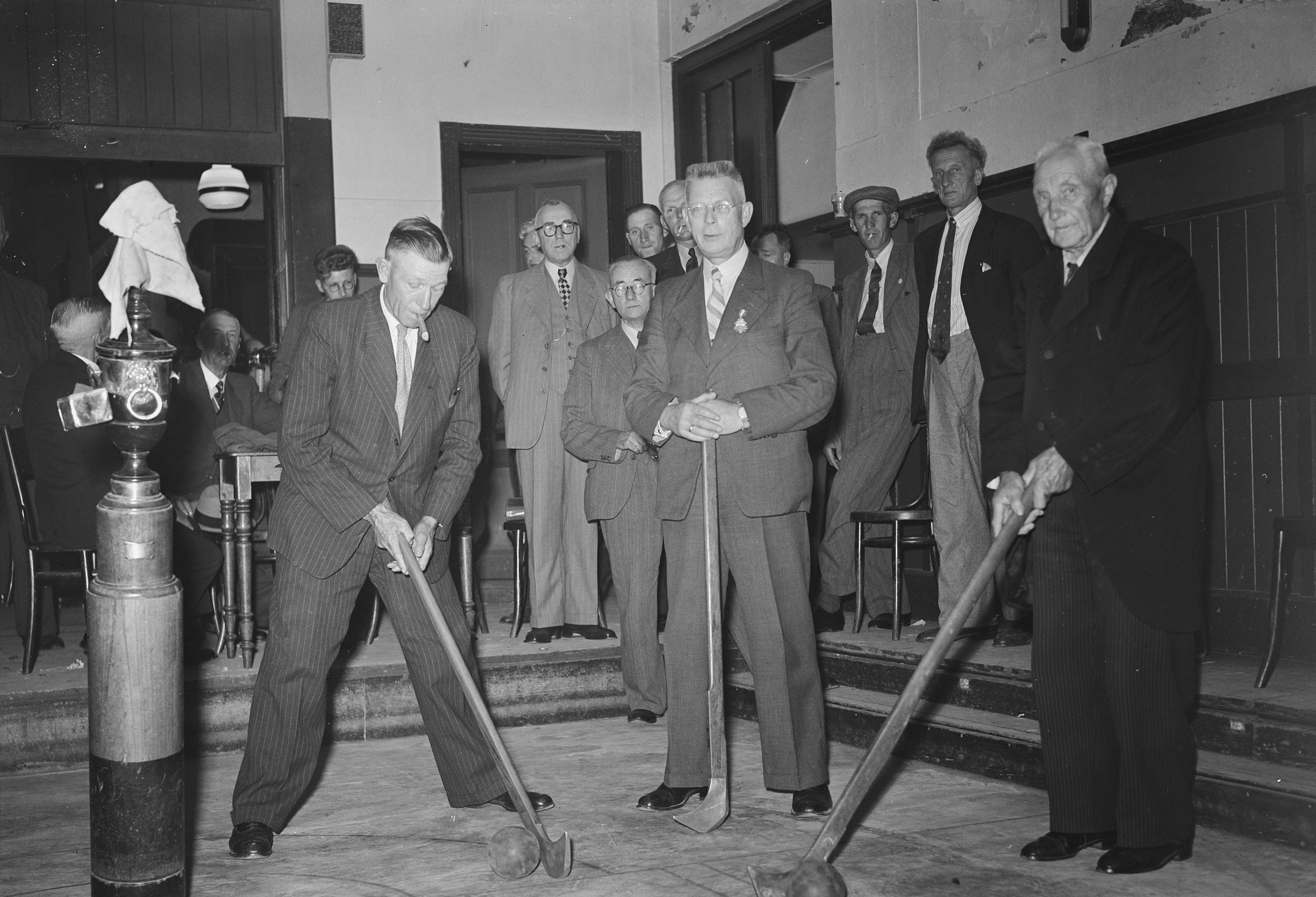 Kolfwedstrijden te Koog aan de Zaan - 1949