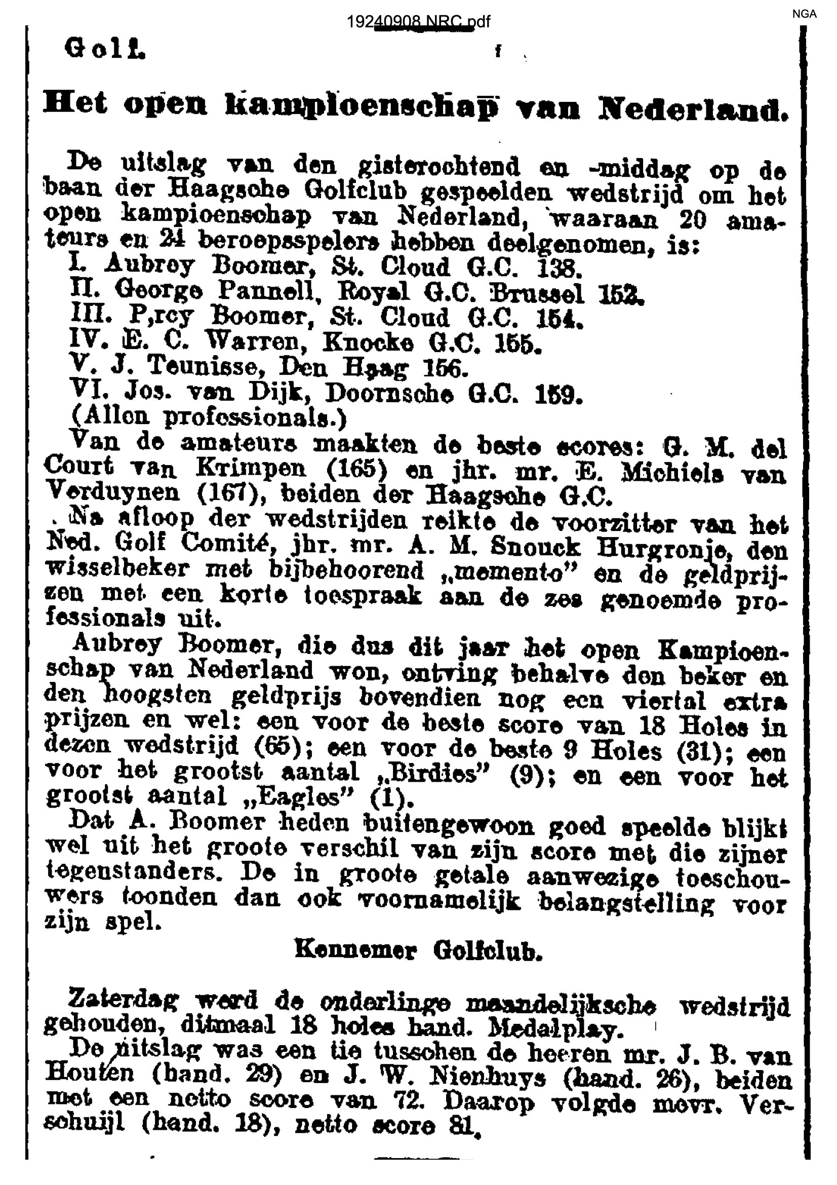 Nieuw Rotterdamsche Courant - 19240908