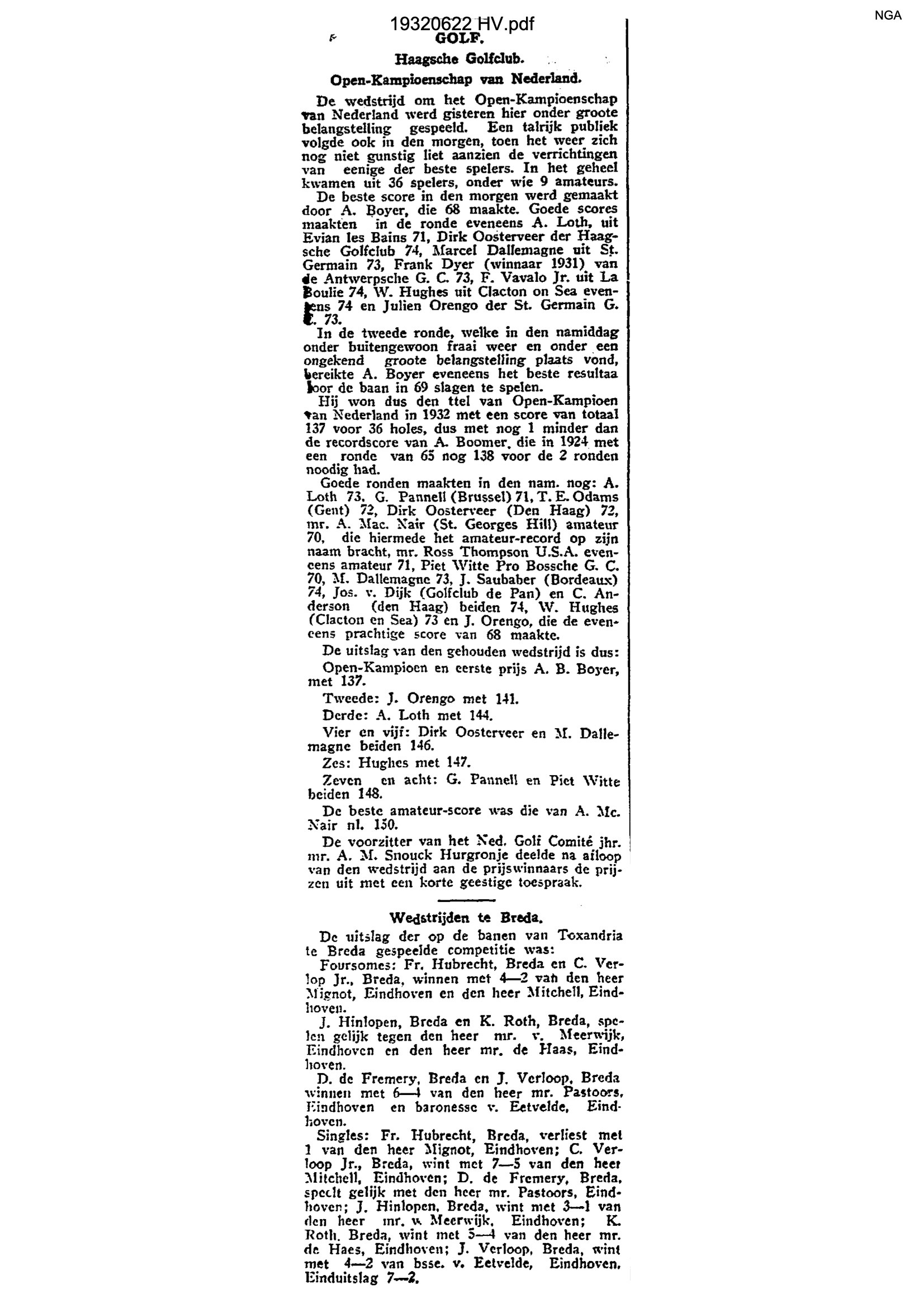 Het Vaderland - 19320622