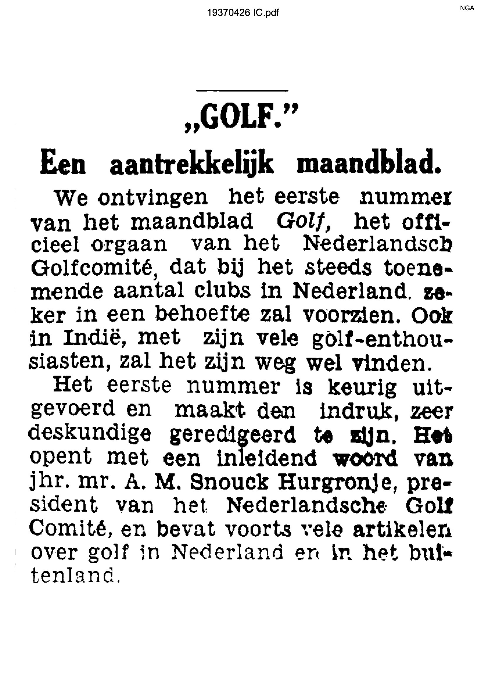 De Indische Courant - 19370426