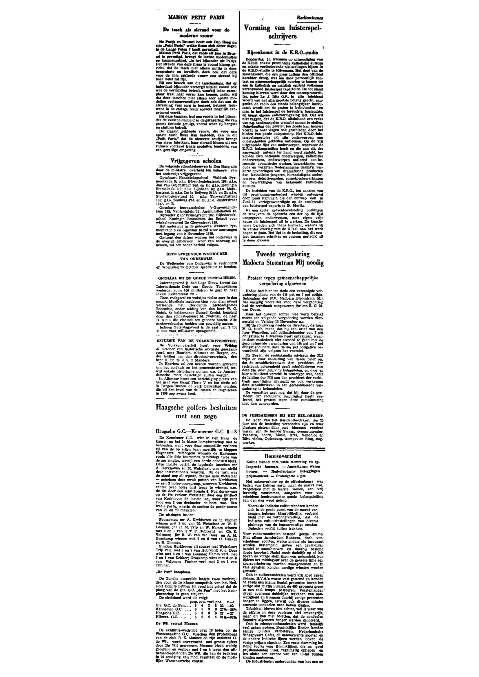 Het Vaderland - 19391023