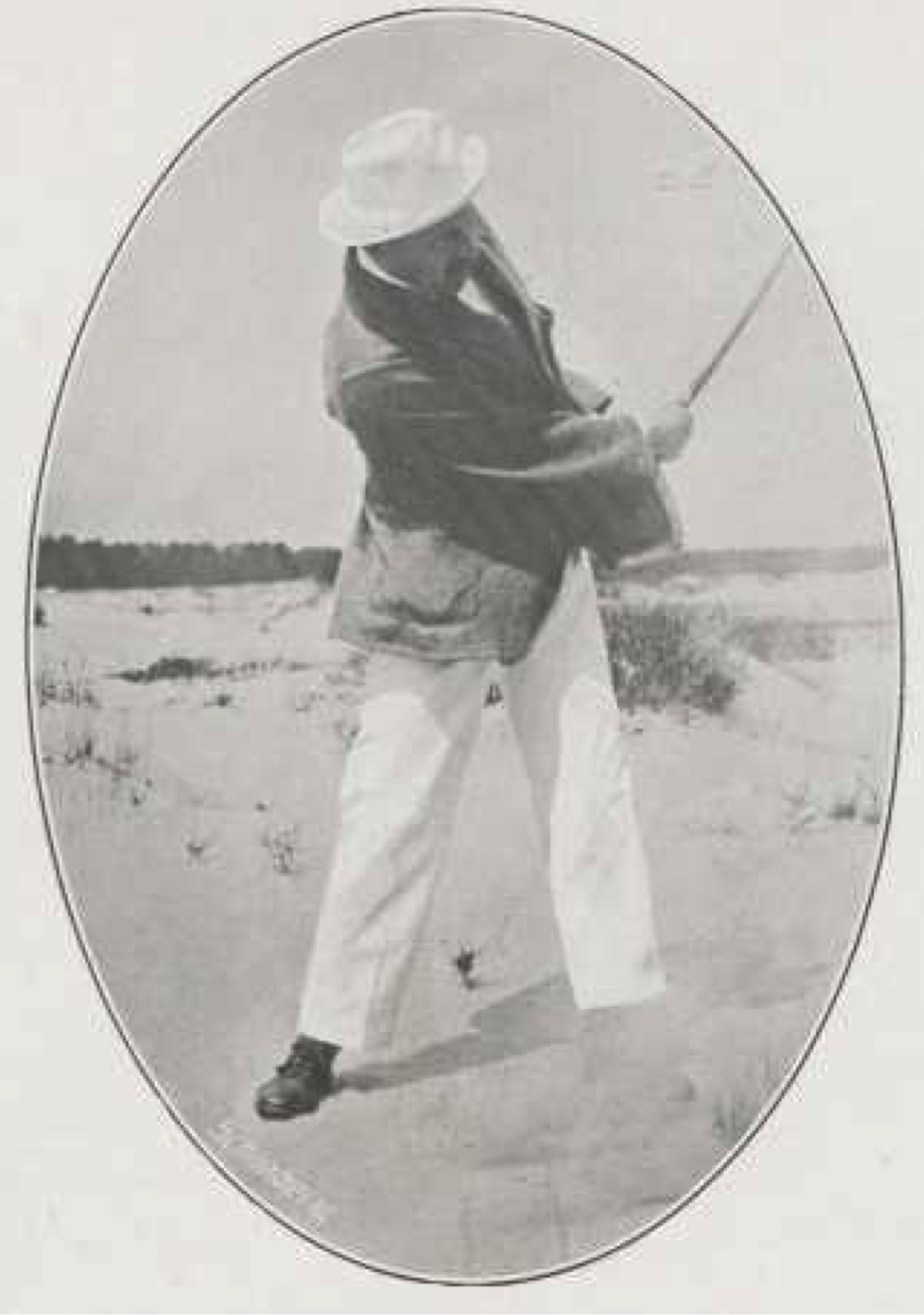 Mr. v.d. Esch tijdens het spel - 1913