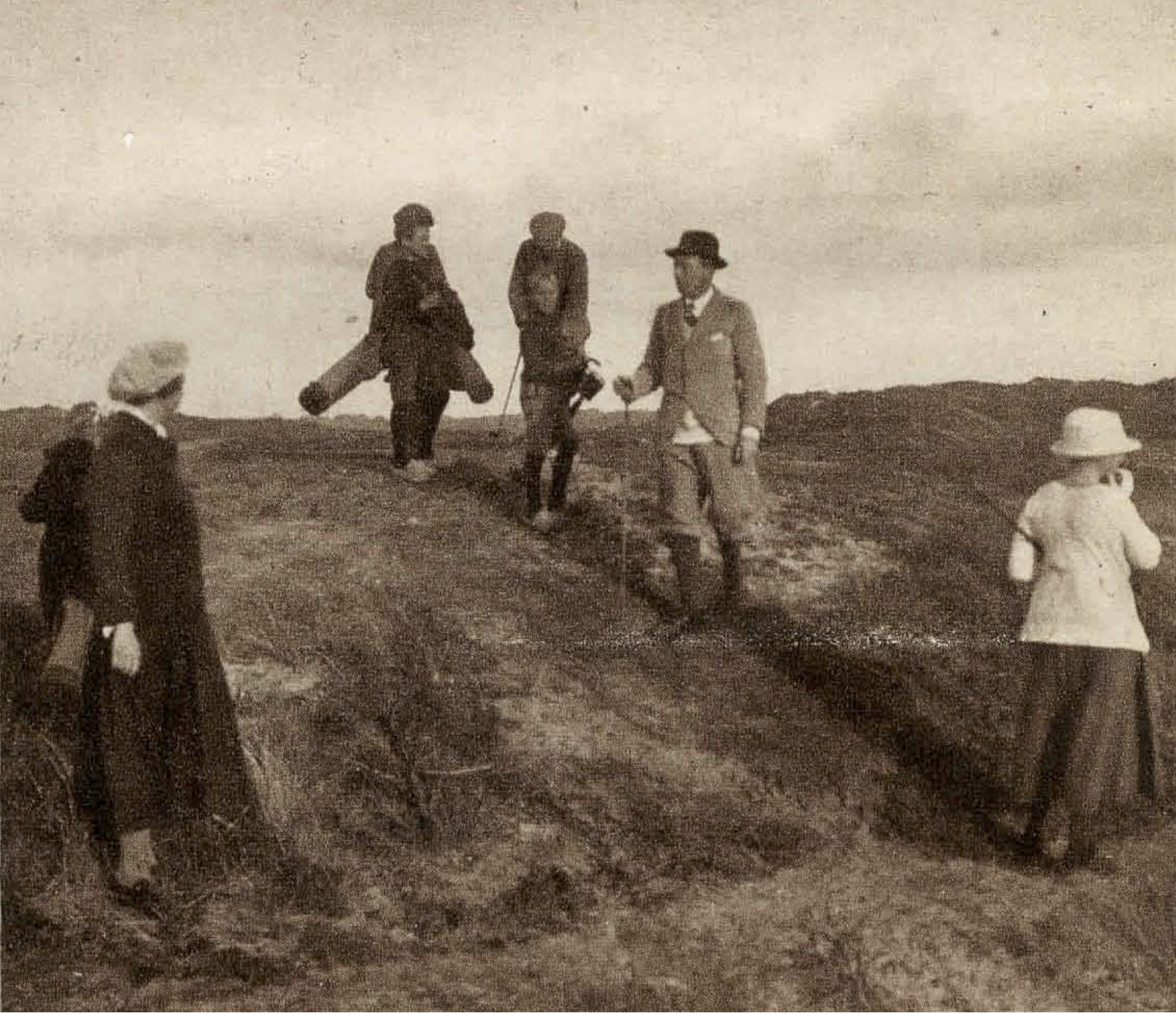 Zicht op de banen van Noordwijk - 1920