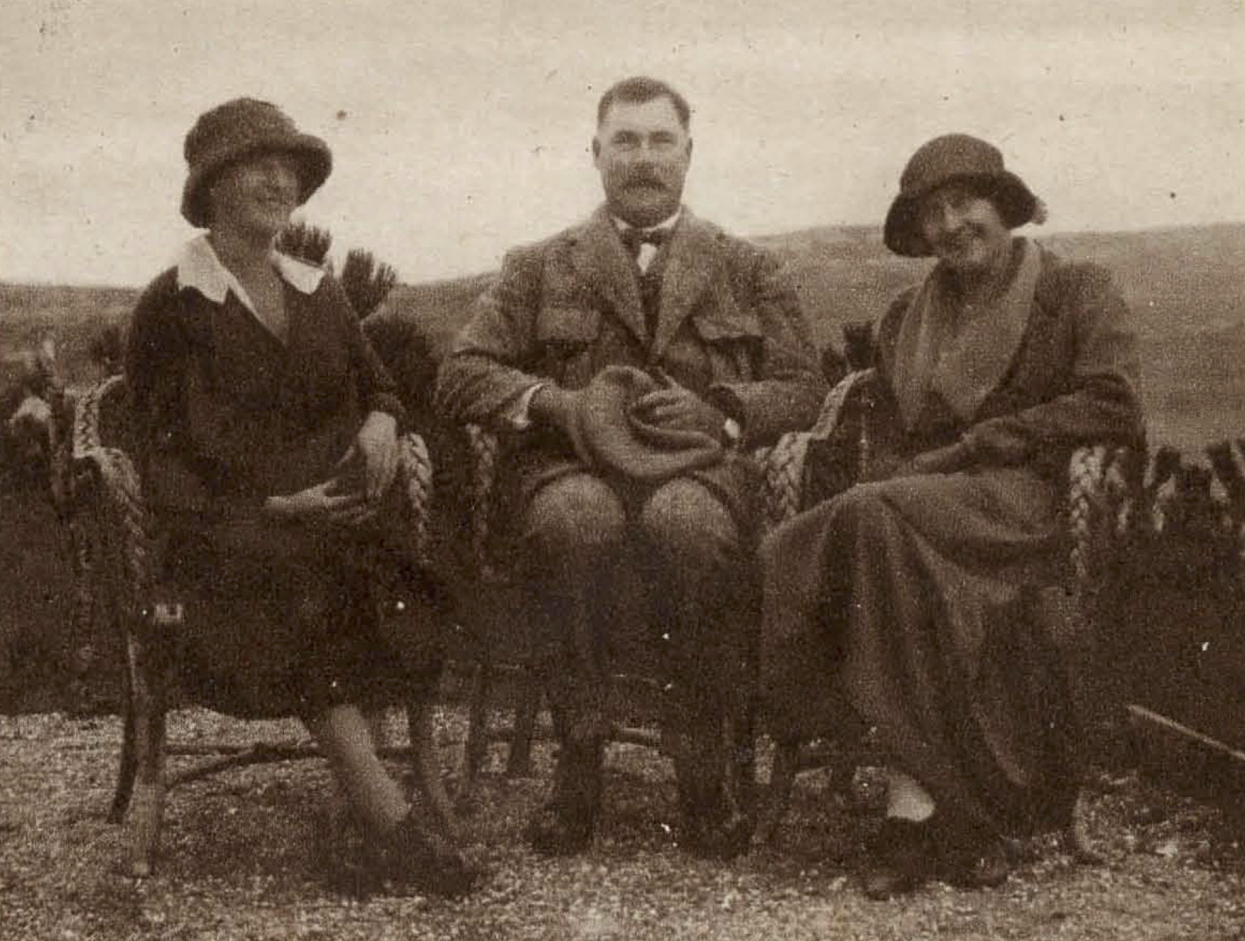 Mevr. de Bergh en Walrave Boissevain - 1922