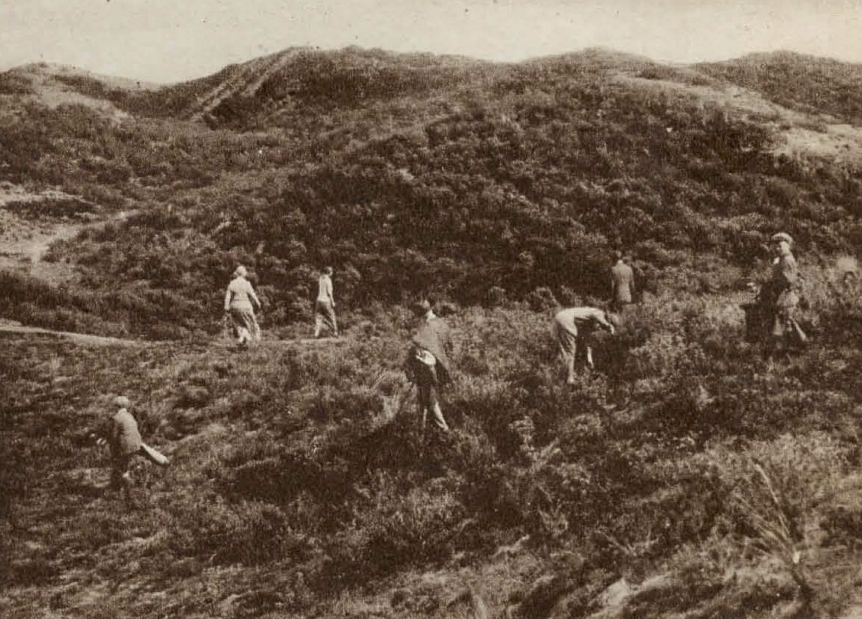 Noordwijksche; vergezicht - 1922