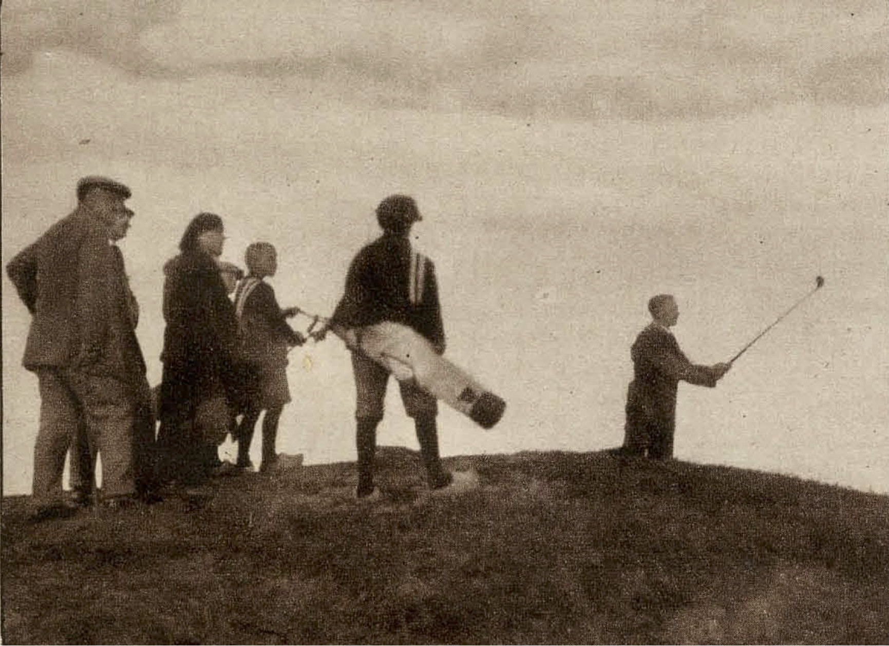 Dudok van Heel op de 9de tee - 1922