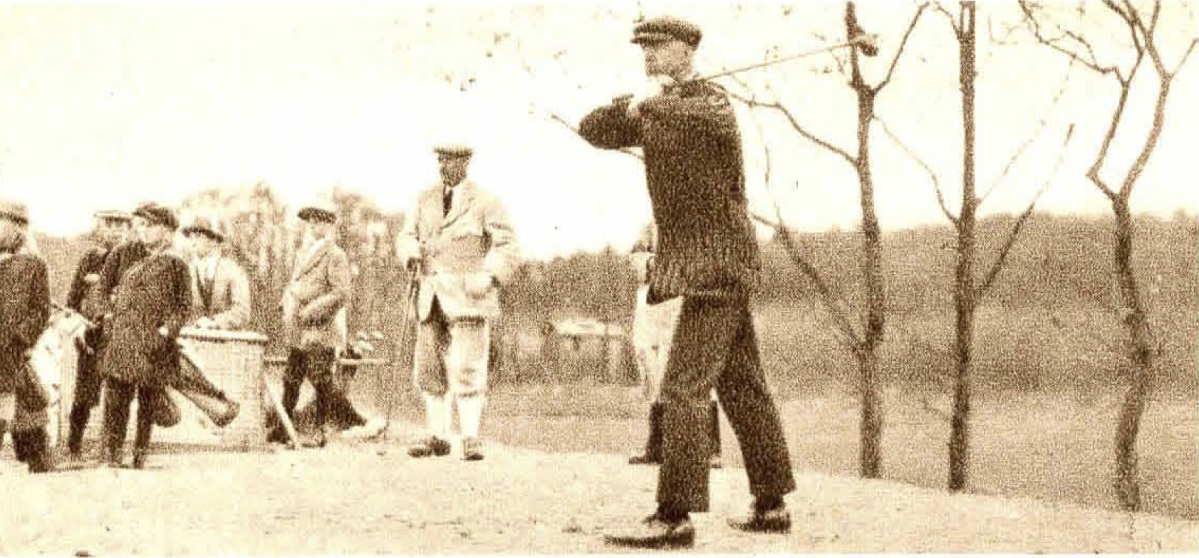 C. Quarles van Ufford op de 1ste tee; D. Obreen - 1923