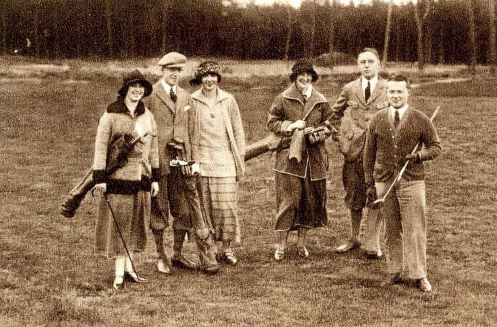 Groepje op de Hilversumsche GC - 1923