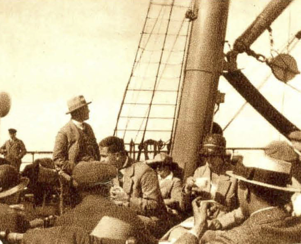 Aan dek der Oranje Nassau - 1924