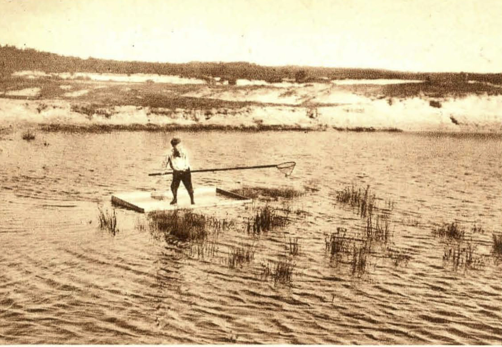 Beruchte vijver bij hole 4 Doornsche - 1924