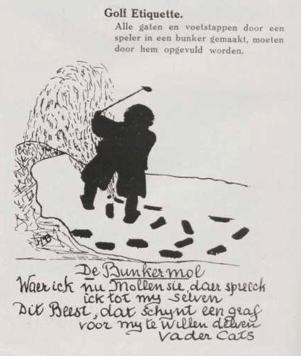 Golf etiquette - 1937