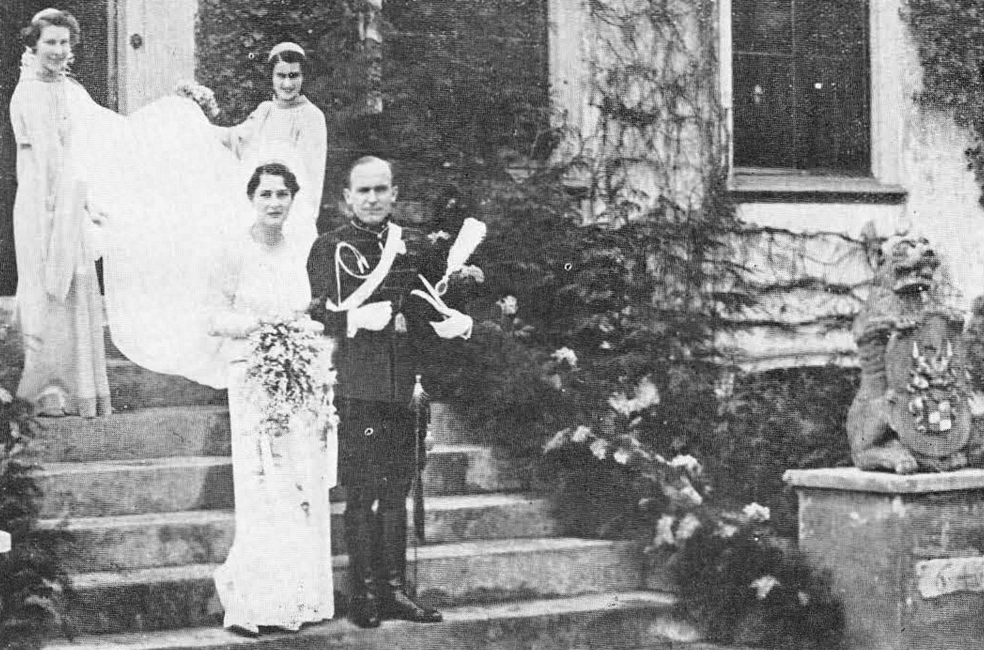 Huwelijk A.W.G. van Riemsdijk; A. van Heeckeren van Molecaten - 1938