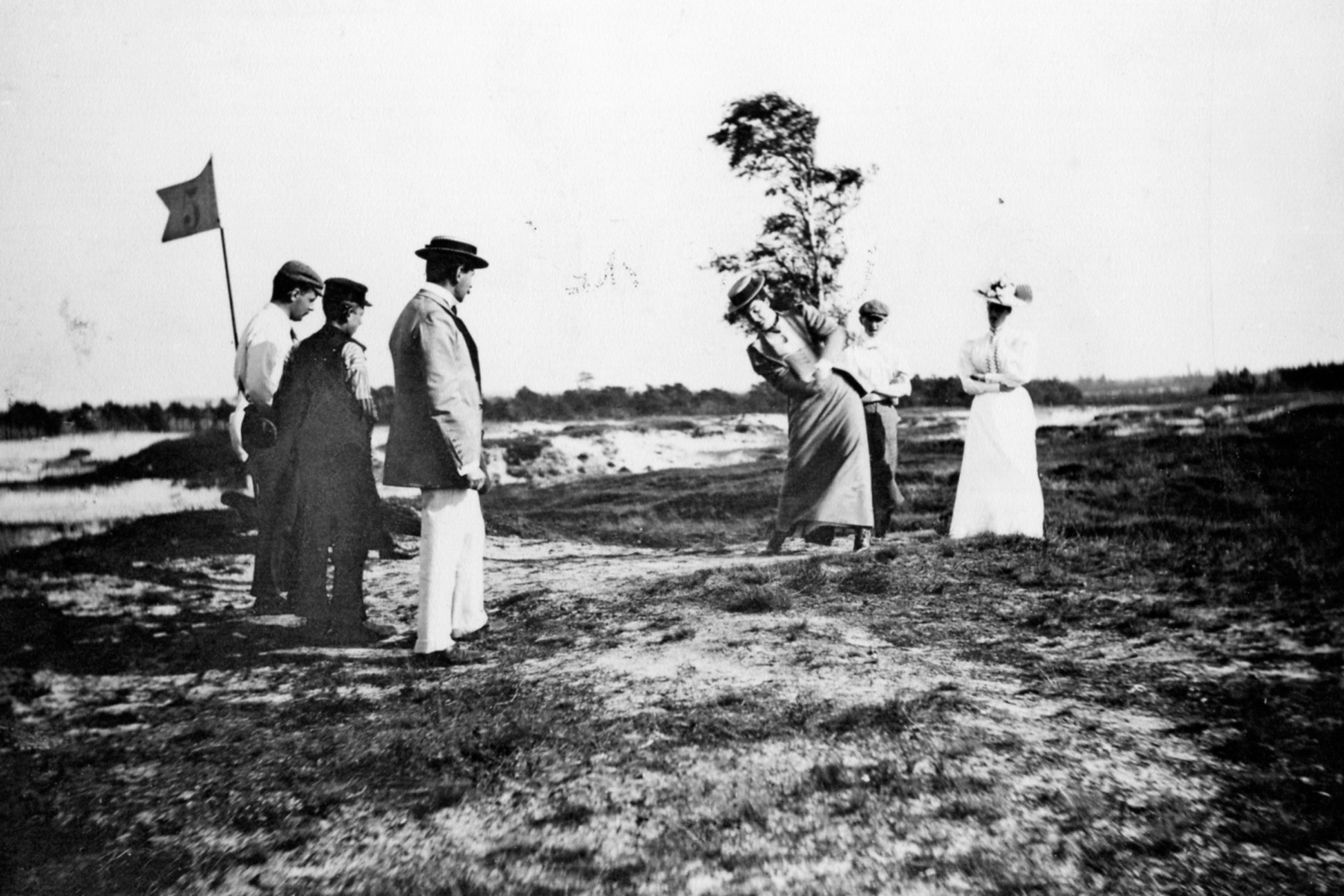 Dame in actie op de Doornsche 1