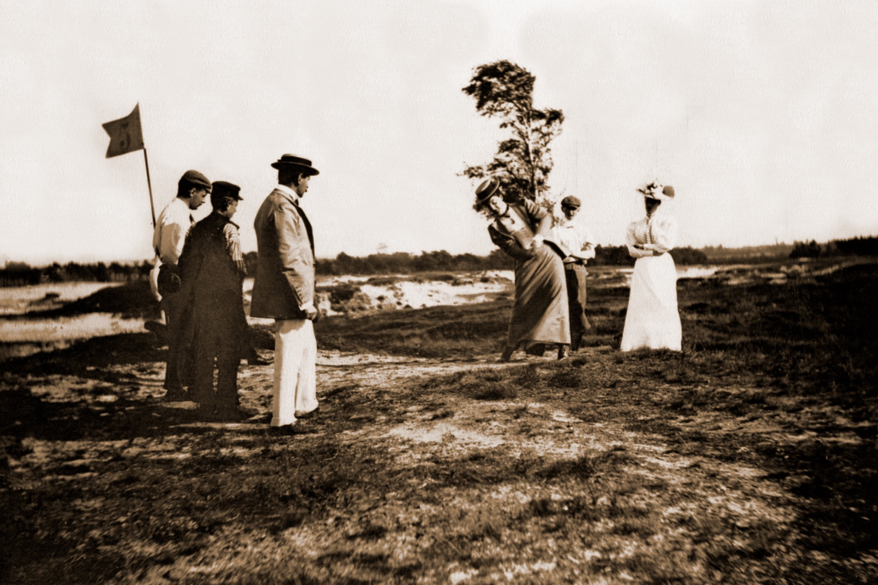 Dame in actie op de Doornsche