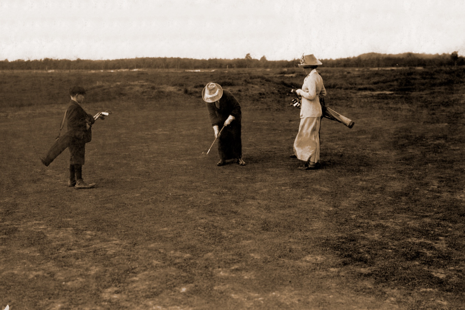 Puttende dame op de Doornsche