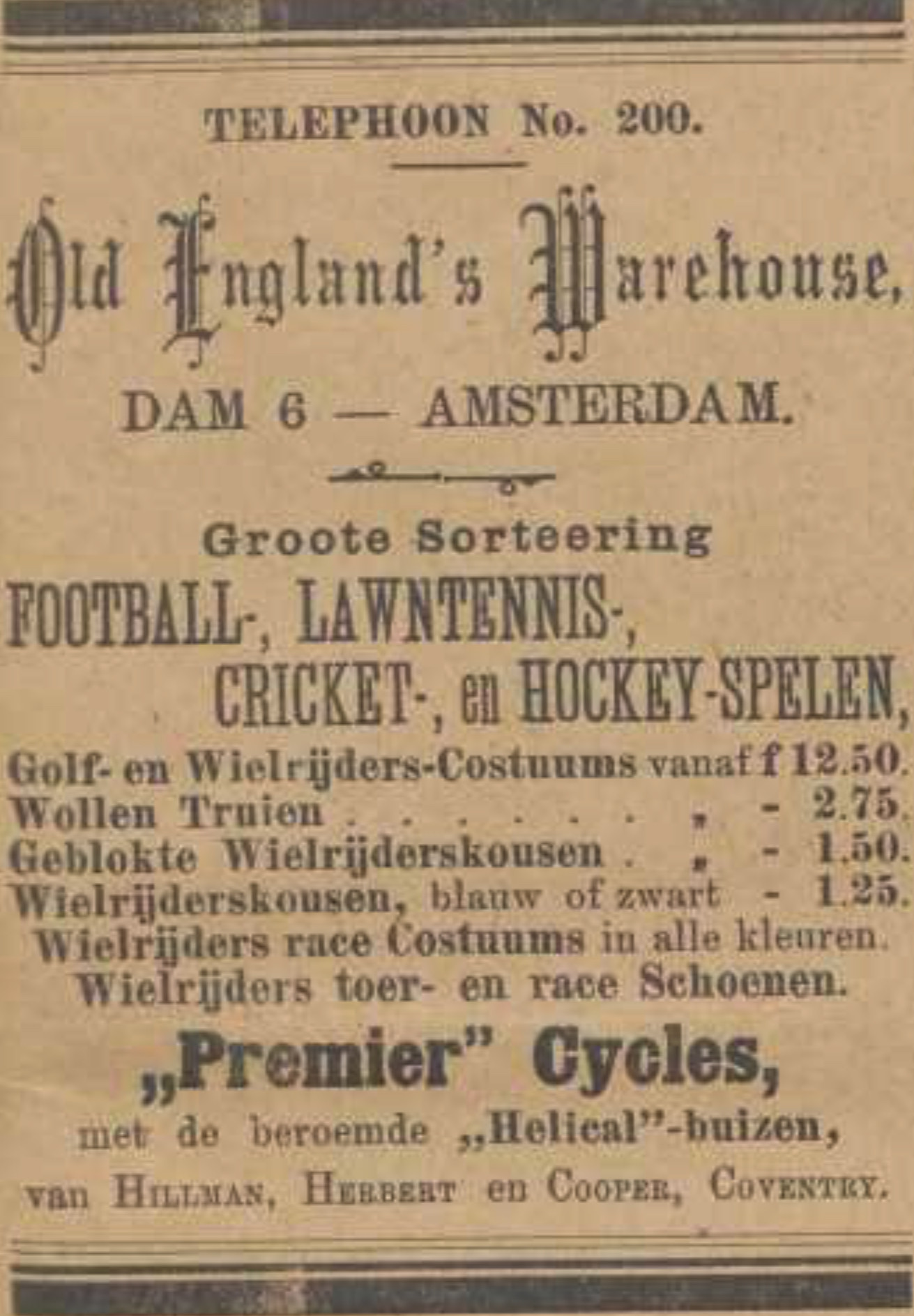 English Warehouse - 1895