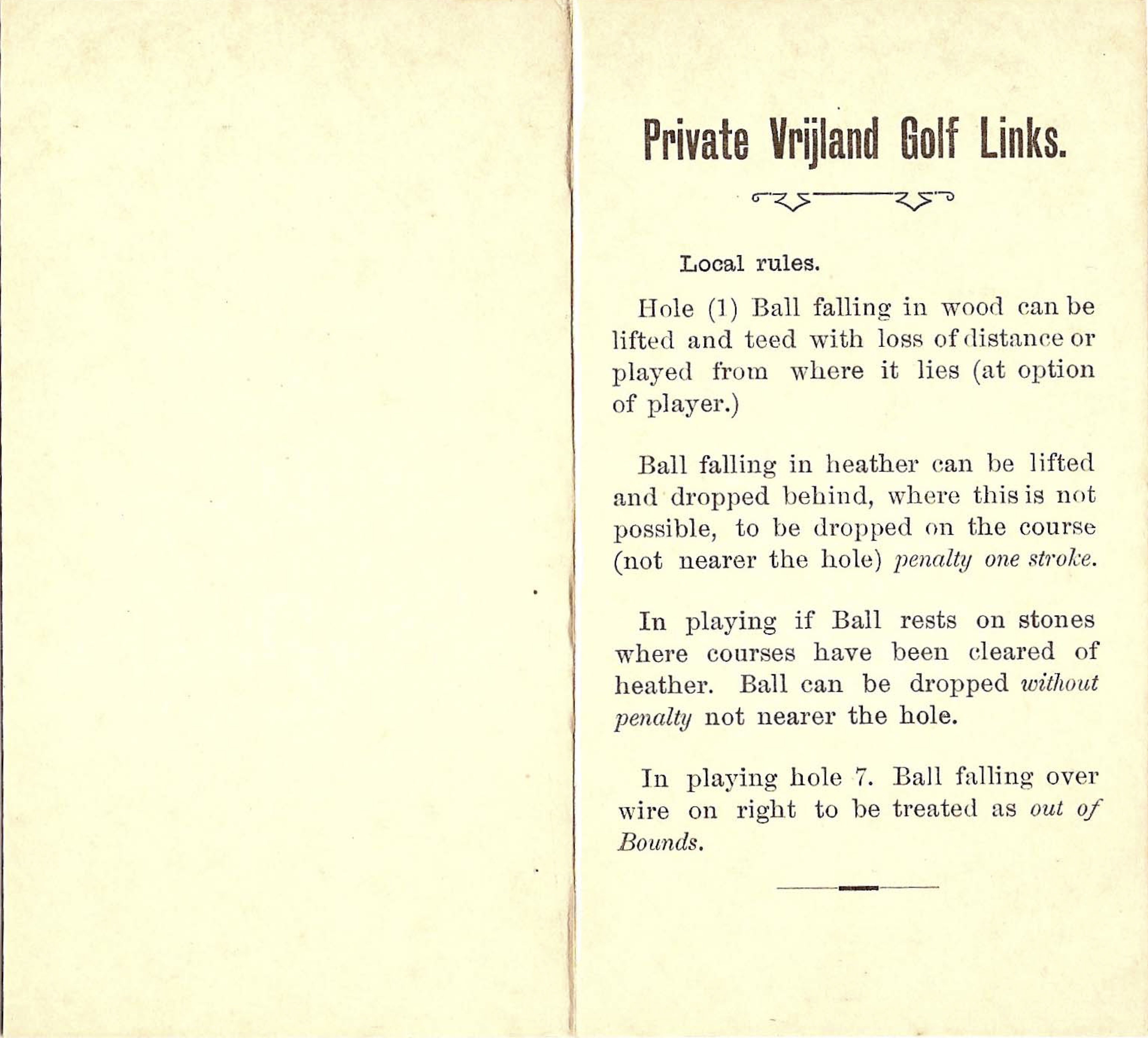 Private Vrijland Golf Links 1 - 1910