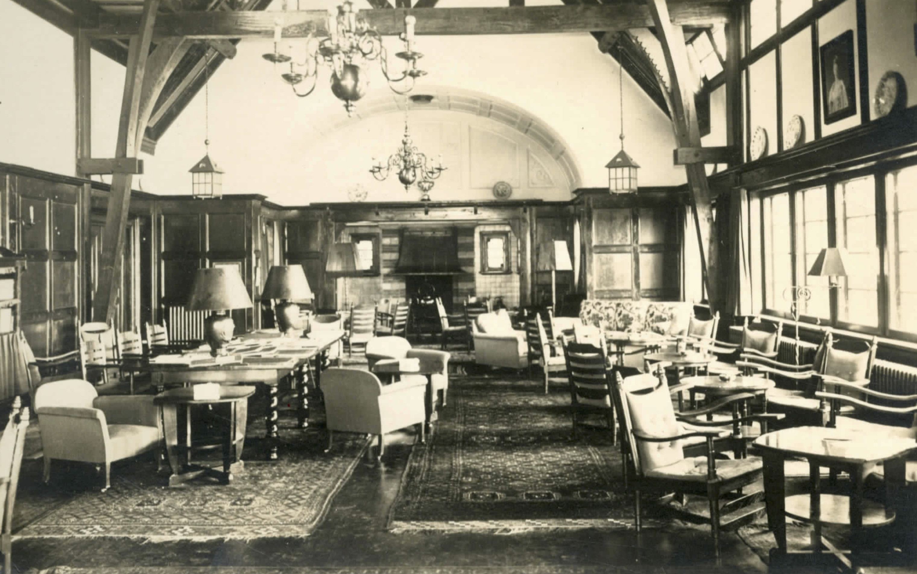 Interieur Clubhuis Haagsche - 1924