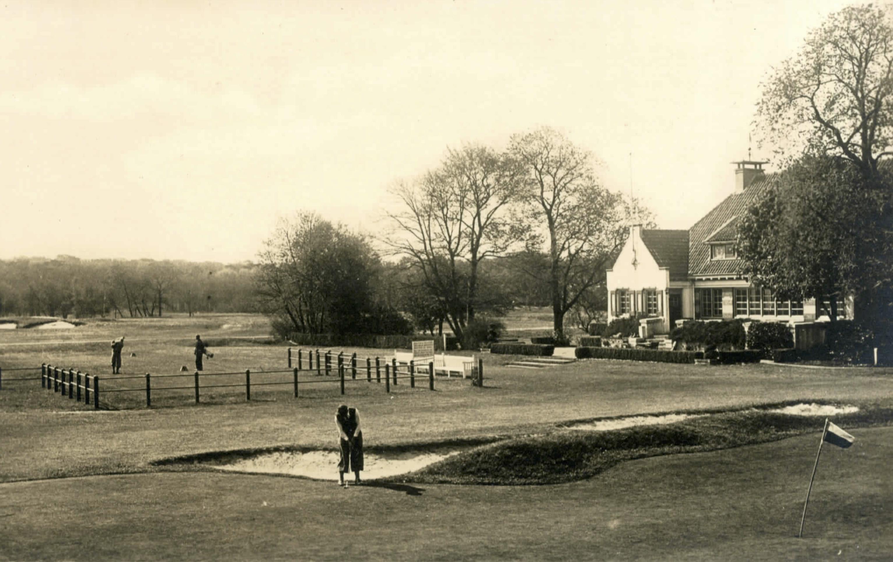 Tee en clubhuis Haagsche GC - 1924