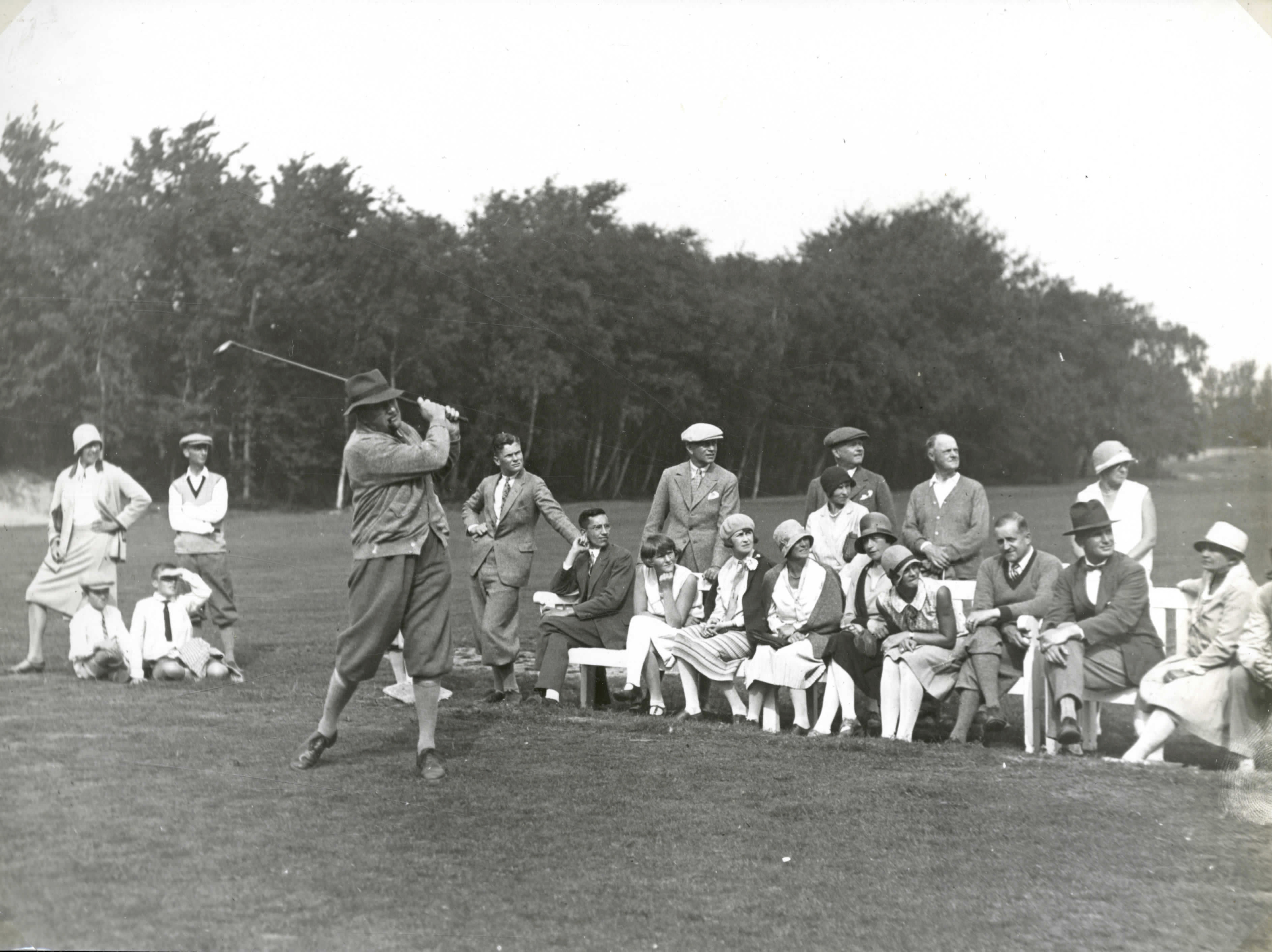 G.M. Del Court tijdens Holland-Duitsland - 1929