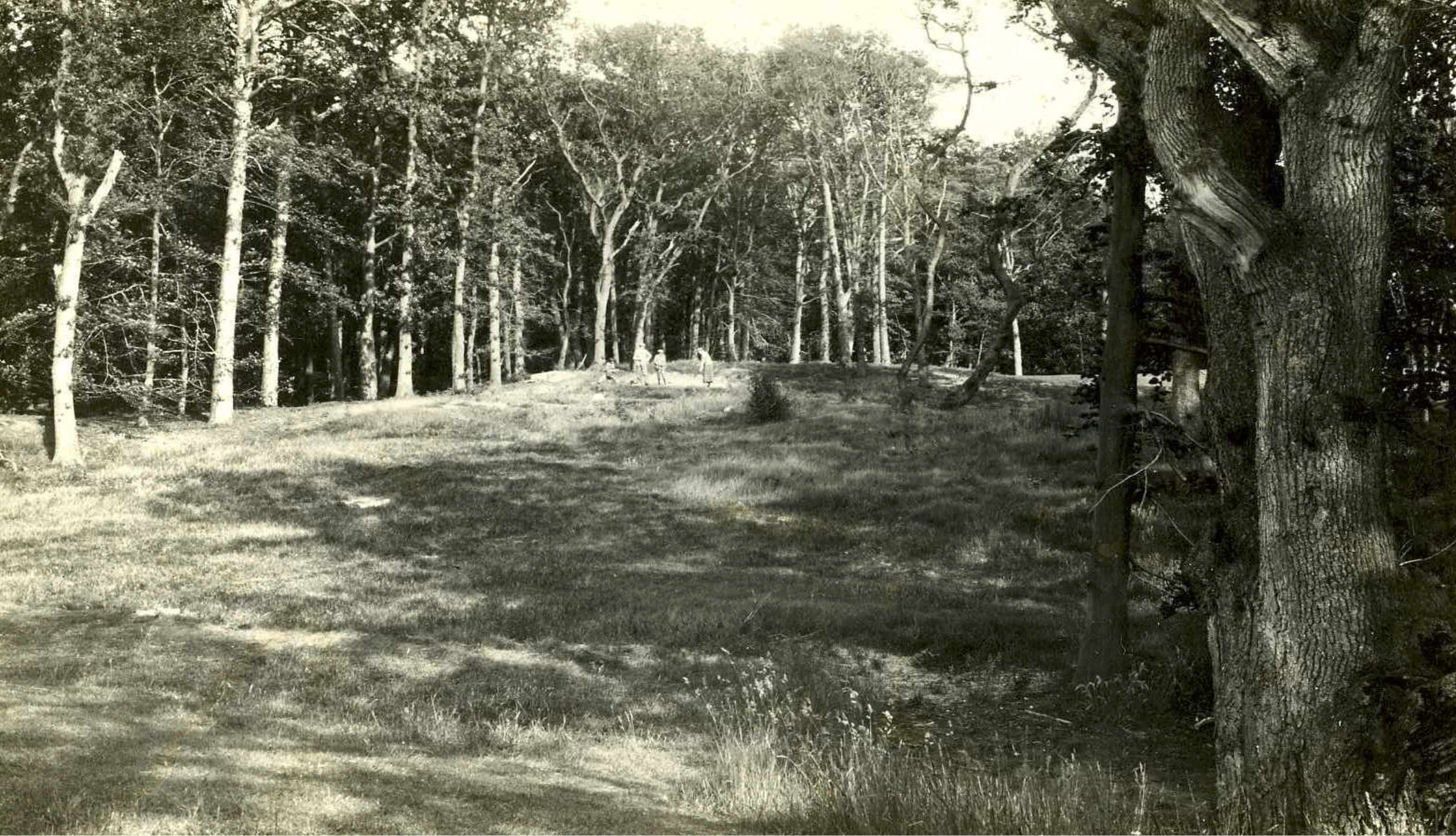 Zicht op 13e tee - 1923