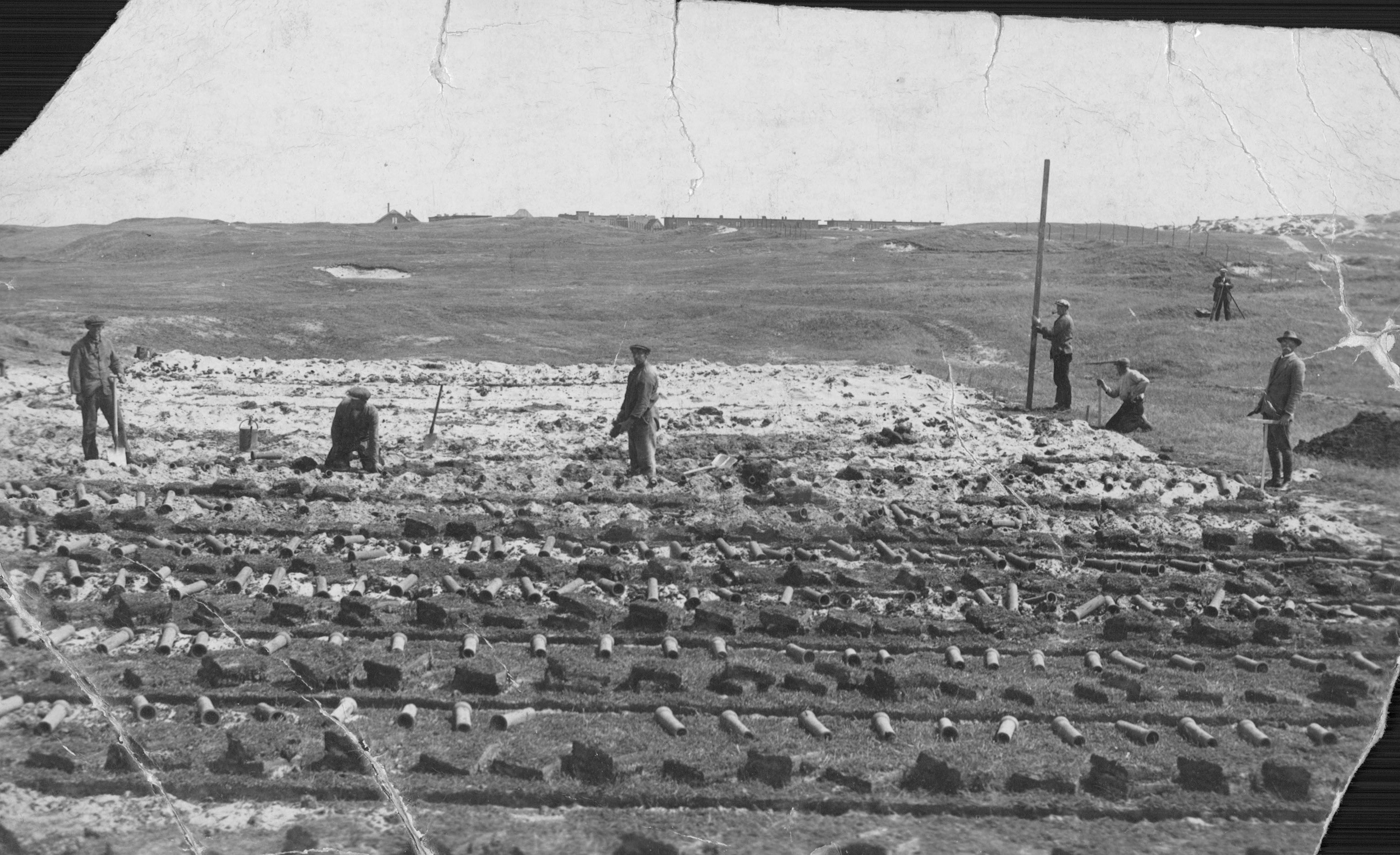 Oude baan Noordwijksche GC; nieuwe 9 - 1929