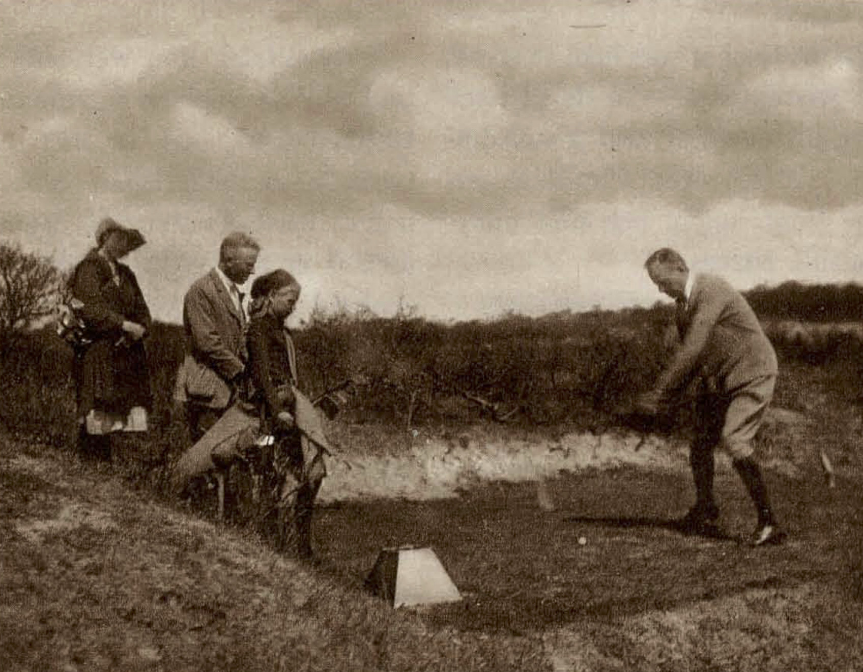 P. Verschuyl op tee 4 - 1922