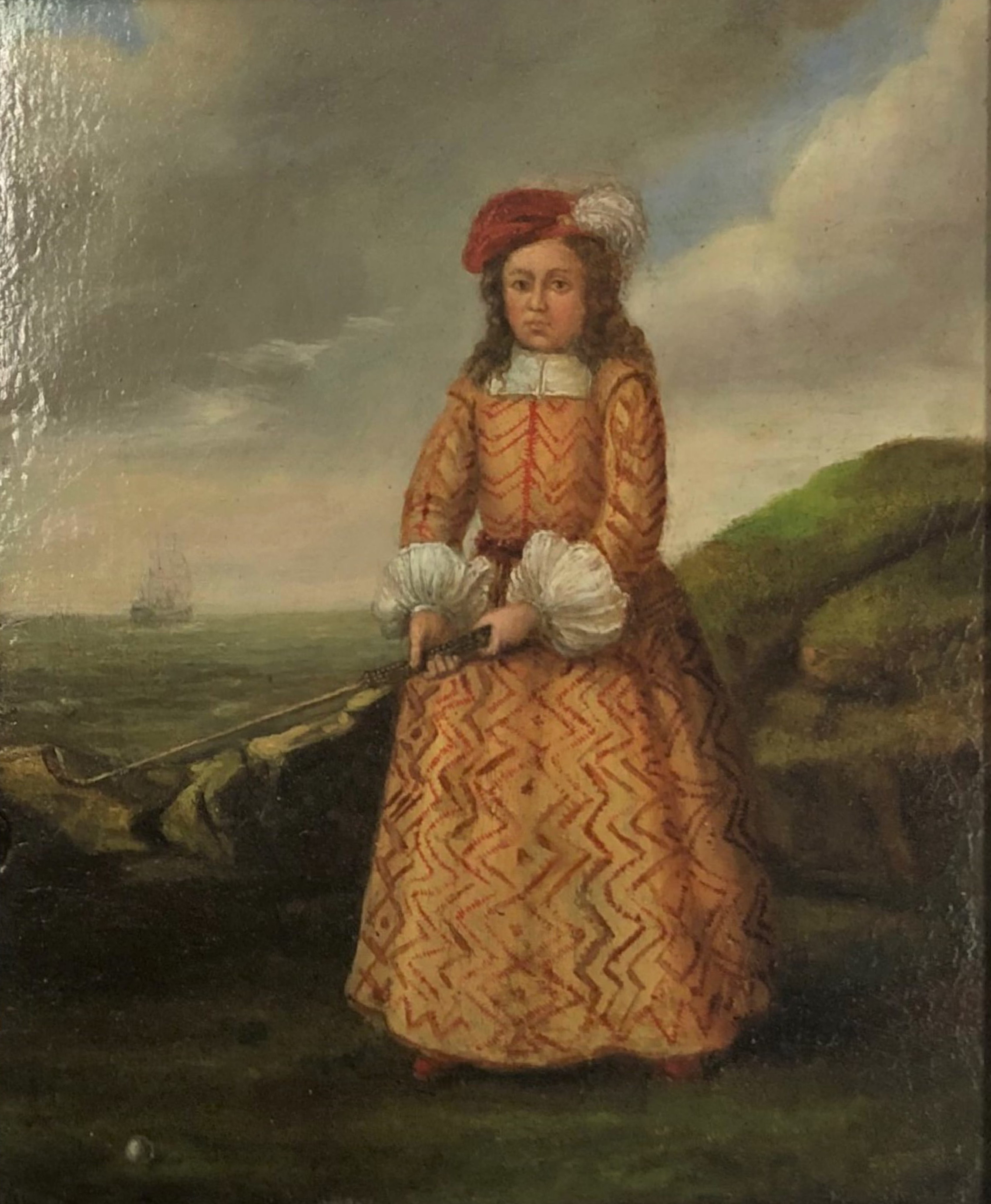 Anoniem, ​Interieur met een oude vrouw en twee jongens. Ca. 1700