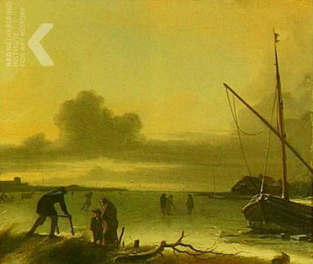 Ludolf Bakhuizen, Winter landscape